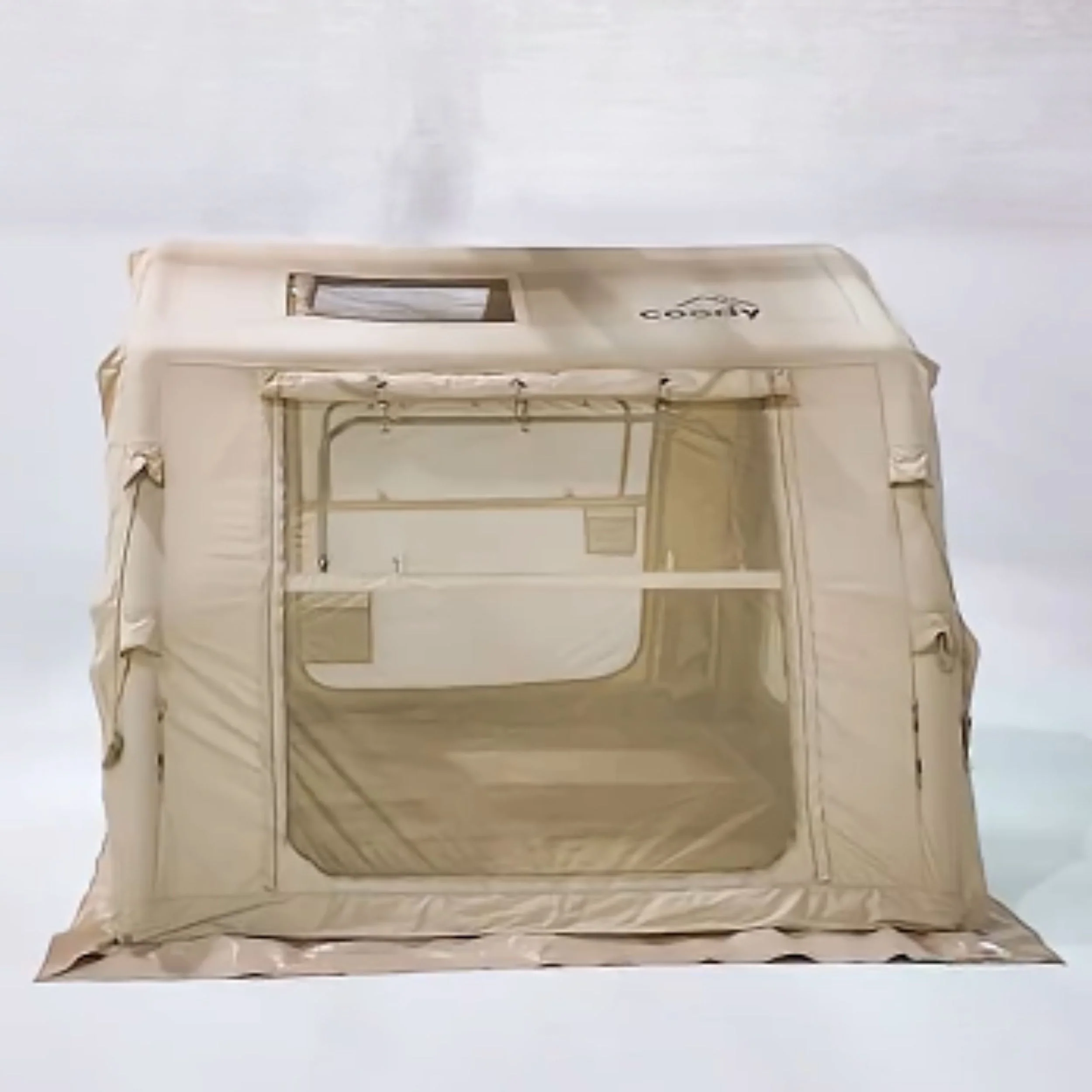 Coody 10.0 PRO Beige Premium Family Inflatable Canvas Tent (2-4 Person) - Image 13
