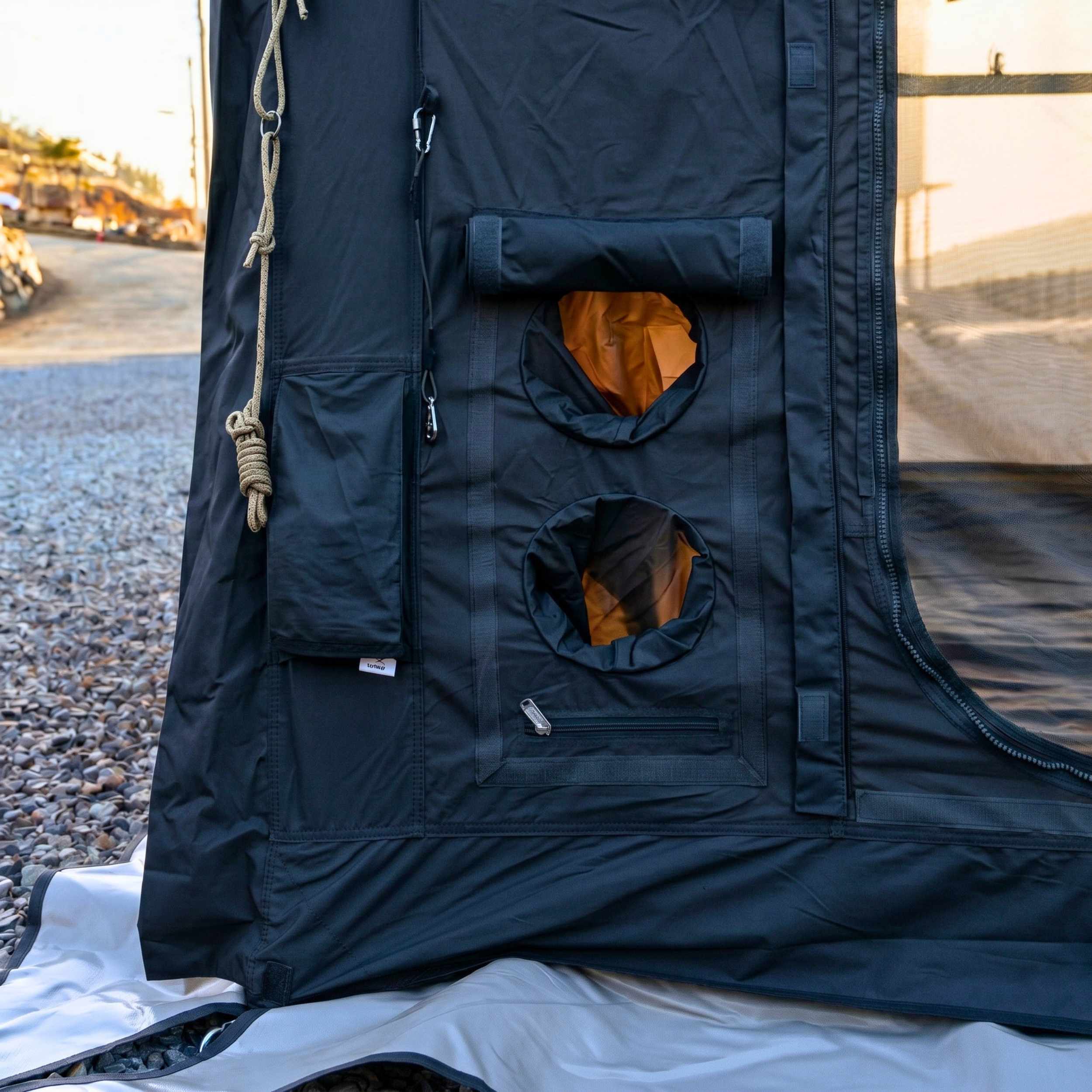 Coody 10.0 PRO Black Premium Family Inflatable Canvas Tent (2-4 Person) - Image 10