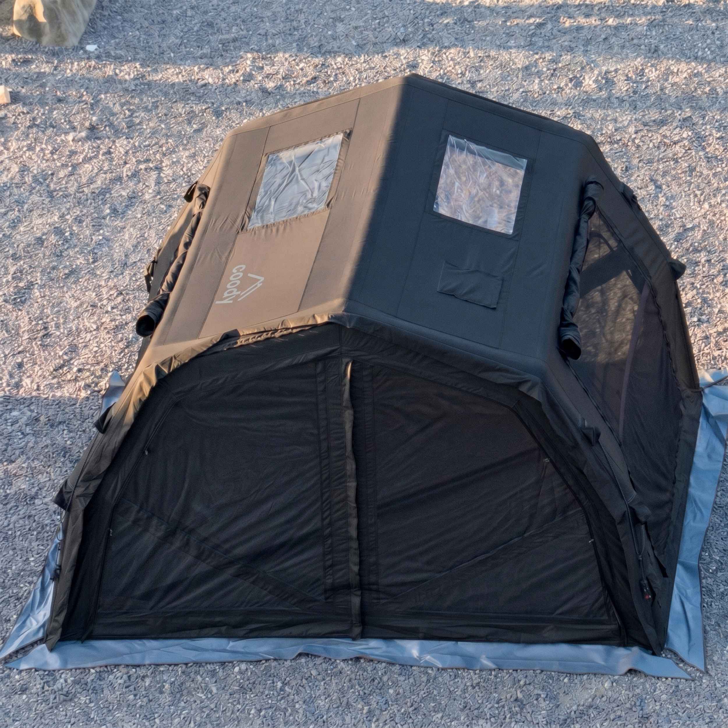 Coody 10.0 PRO Black Premium Family Inflatable Canvas Tent (2-4 Person) - Image 14