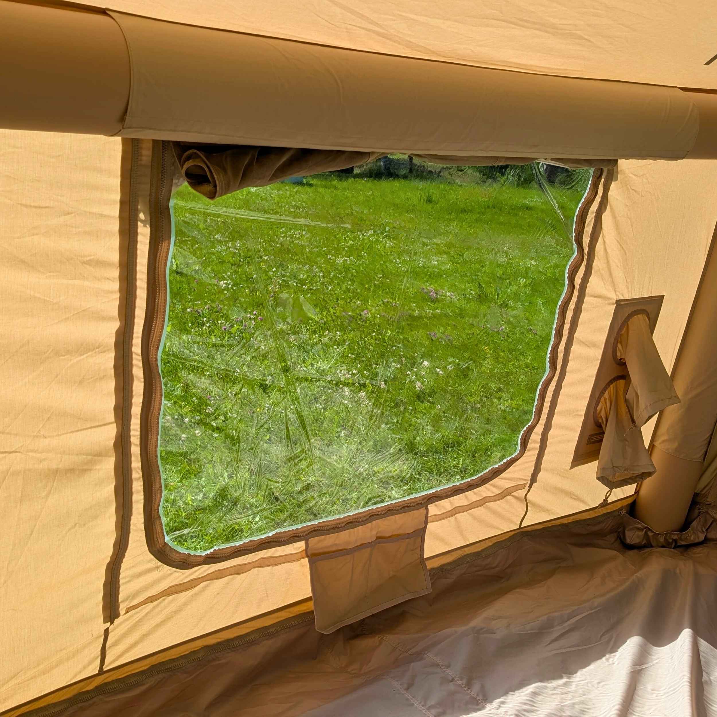 Coody 10.0 Beige Inflatable Tent House for Camping (2-4 Person) - Image 11