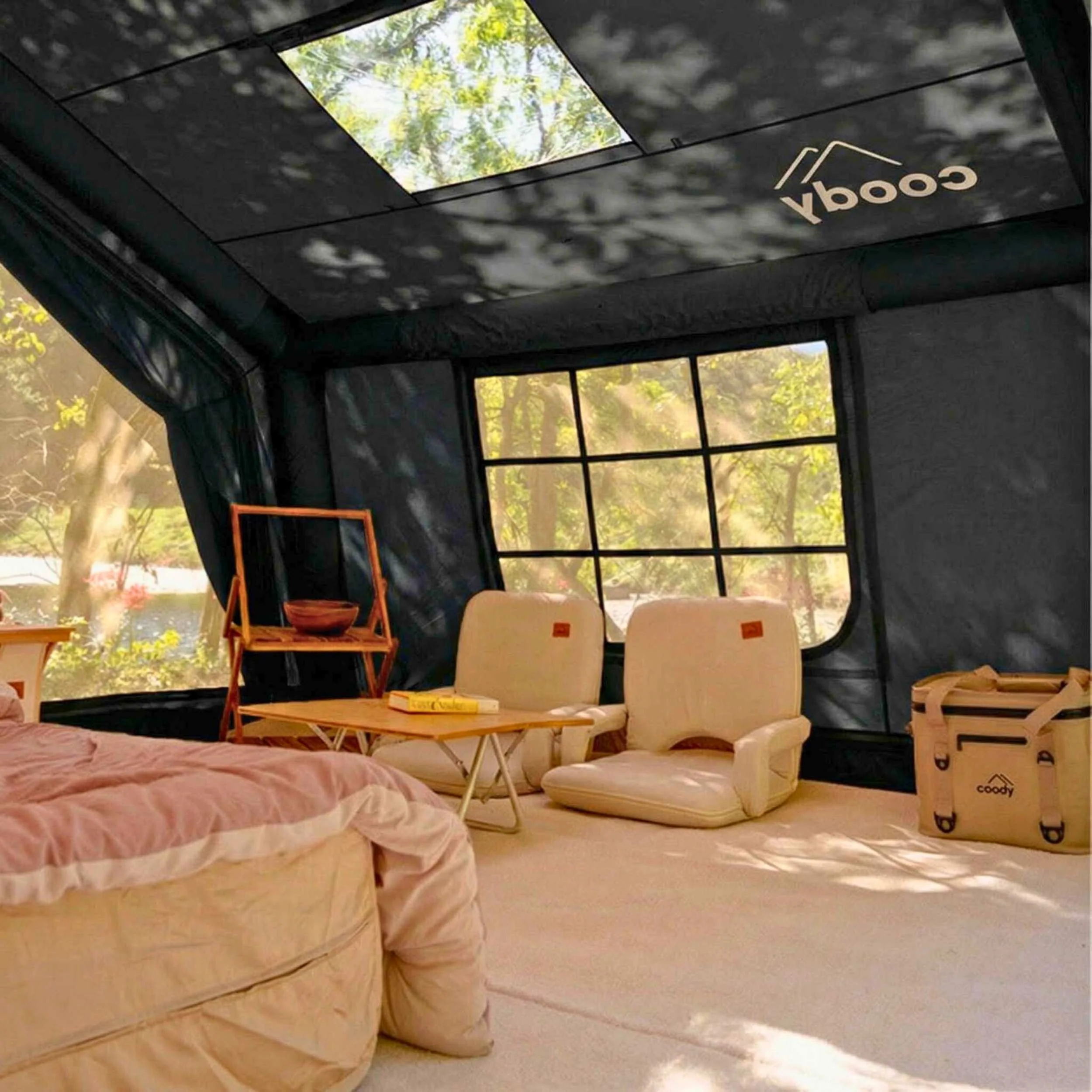 Coody 10.0 Black Inflatable Tent House for Camping (2-4 Person) - Image 7