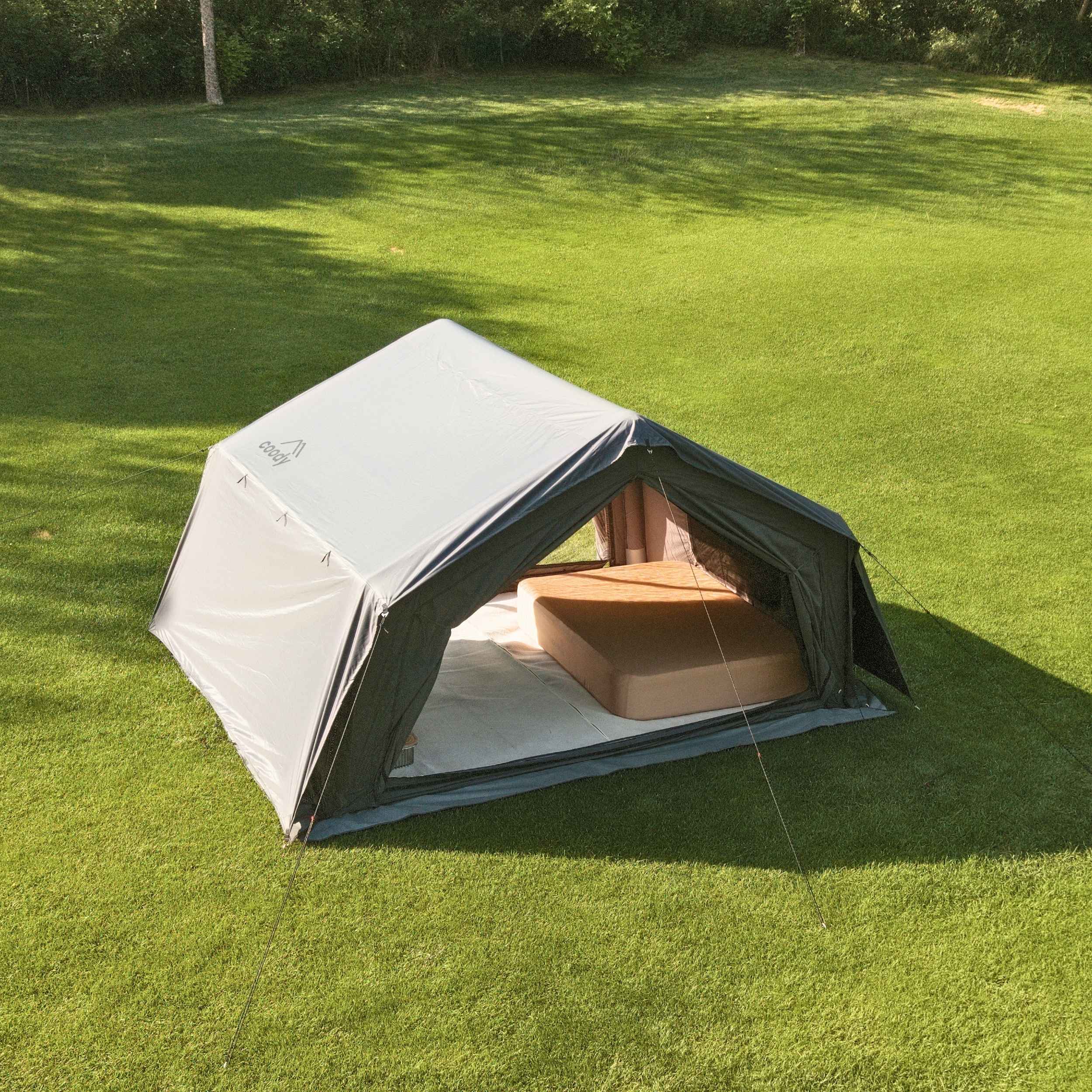 Coody 10.0 Gray Inflatable Tent House for Camping (2-4 Person) - Image 10