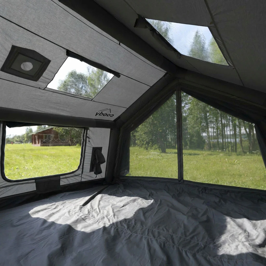 Coody 10.0 Gray Inflatable Tent House for Camping (2-4 Person) - Image 7