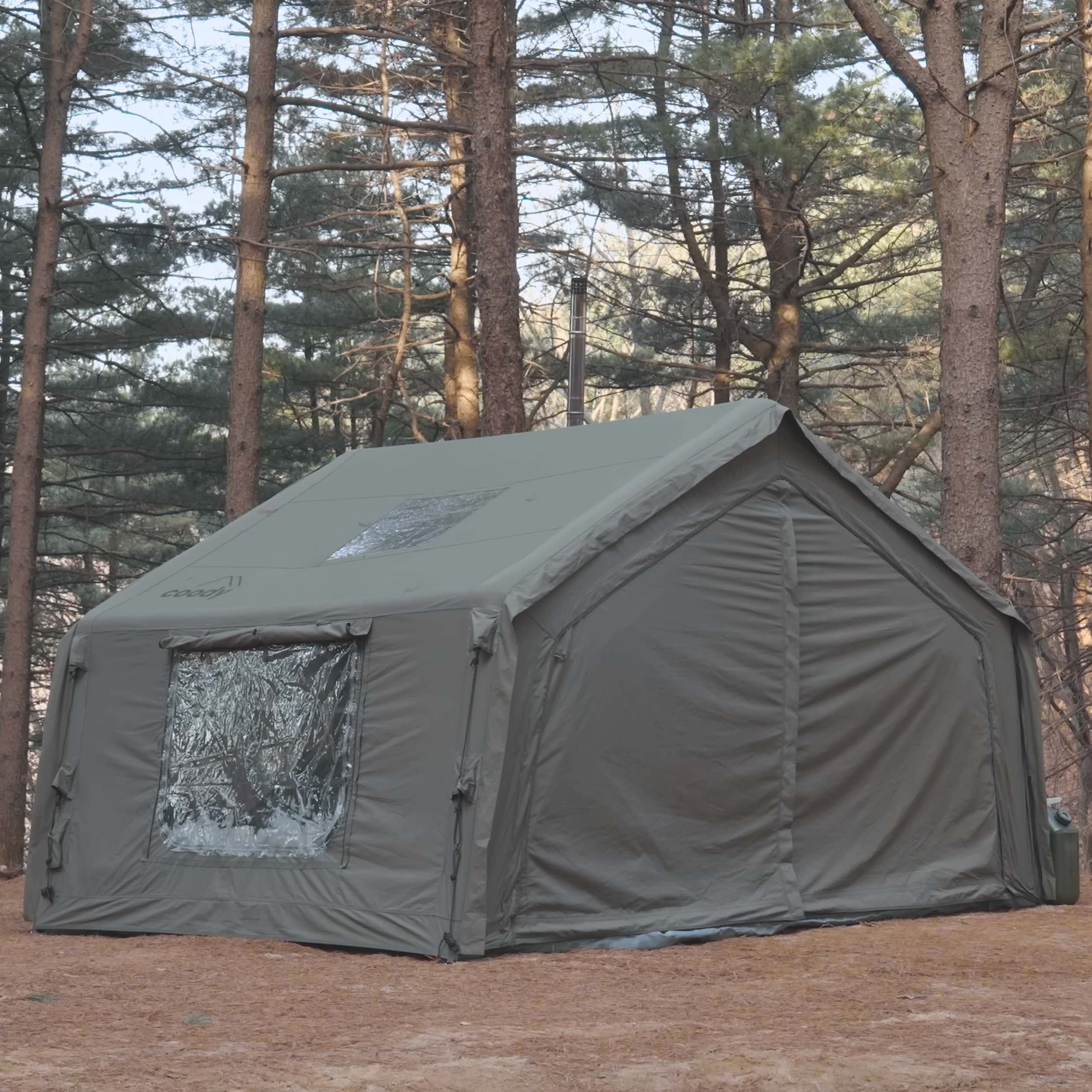 Coody 10.0 Forest Green Inflatable Tent House for Camping (2-4 Person) - Image 10