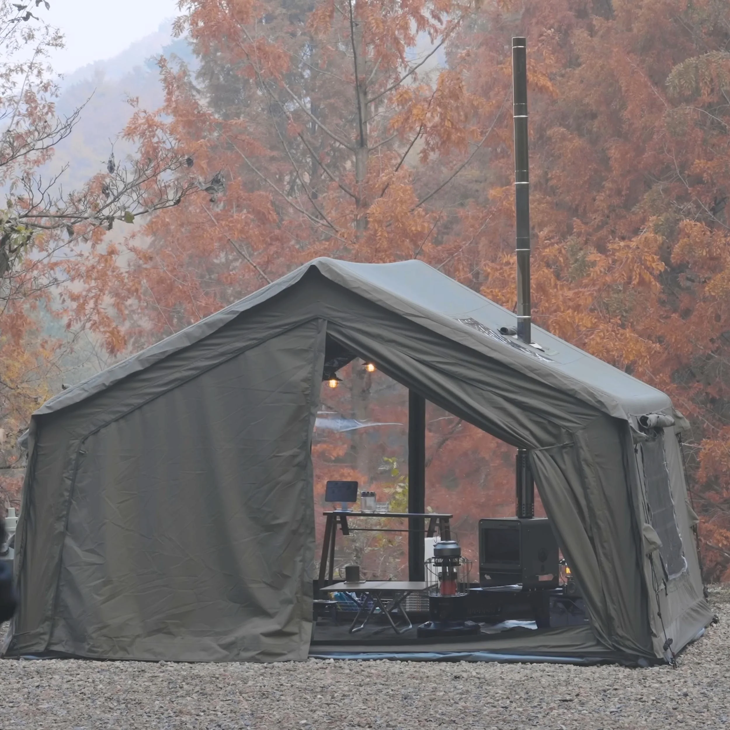 Coody 10.0 Forest Green Inflatable Tent House for Camping (2-4 Person) - Image 11