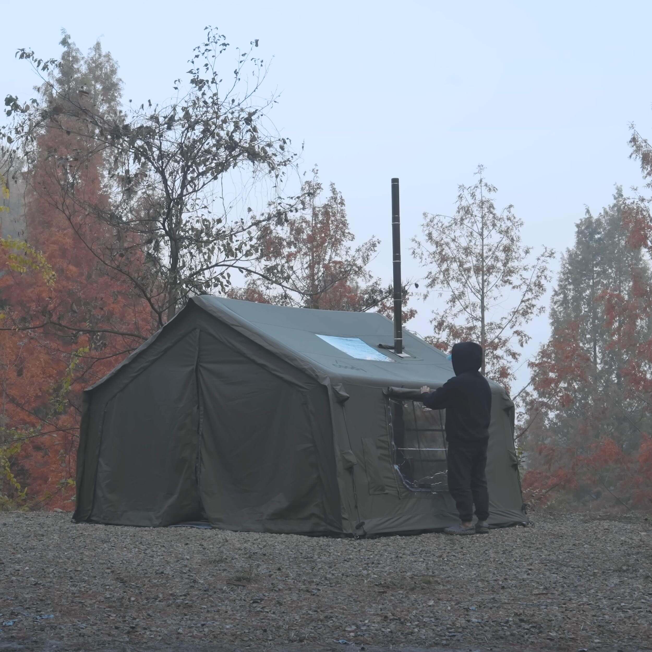 Coody 10.0 Forest Green Inflatable Tent House for Camping (2-4 Person) - Image 12