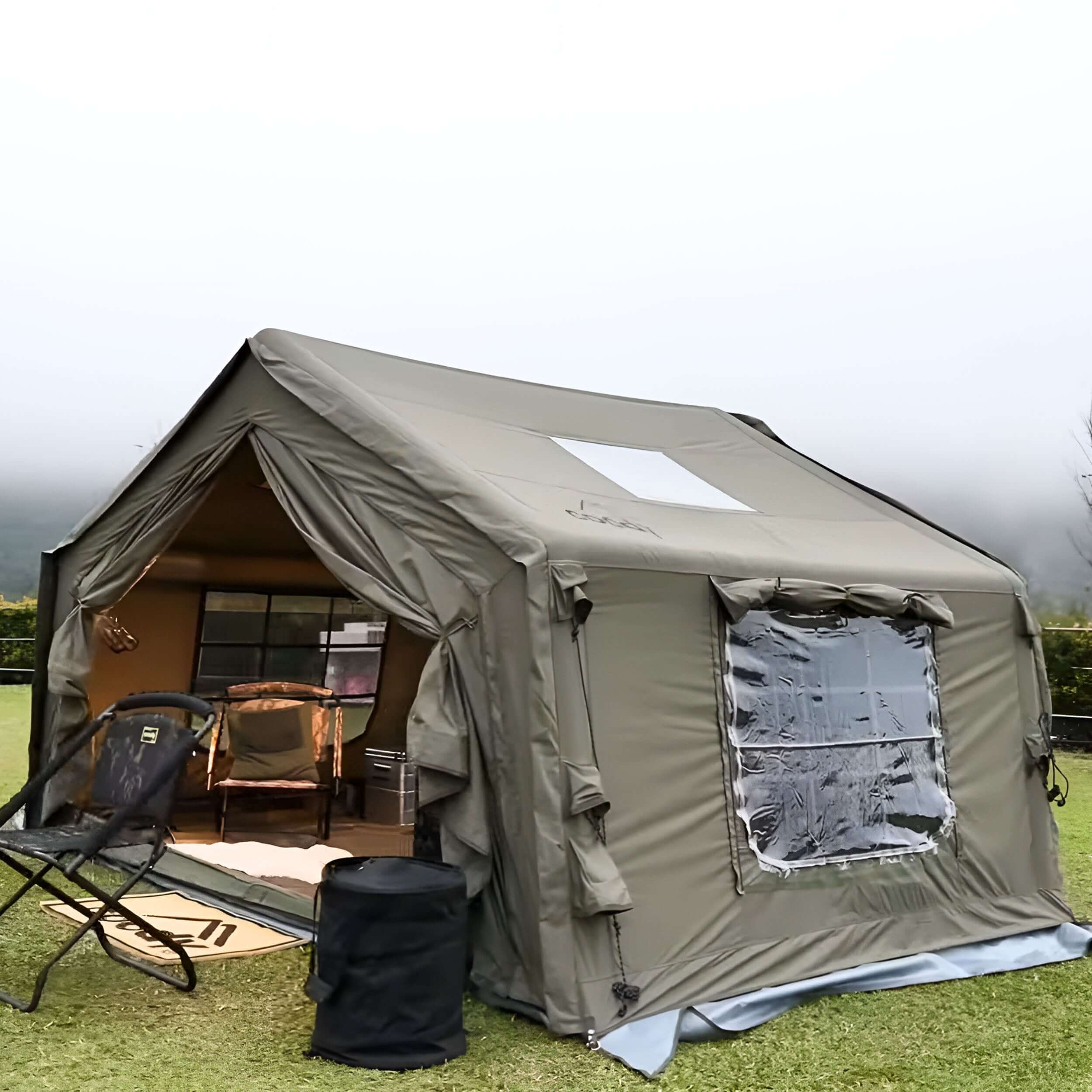 Coody 10.0 Forest Green Inflatable Tent House for Camping (2-4 Person) - Image 9