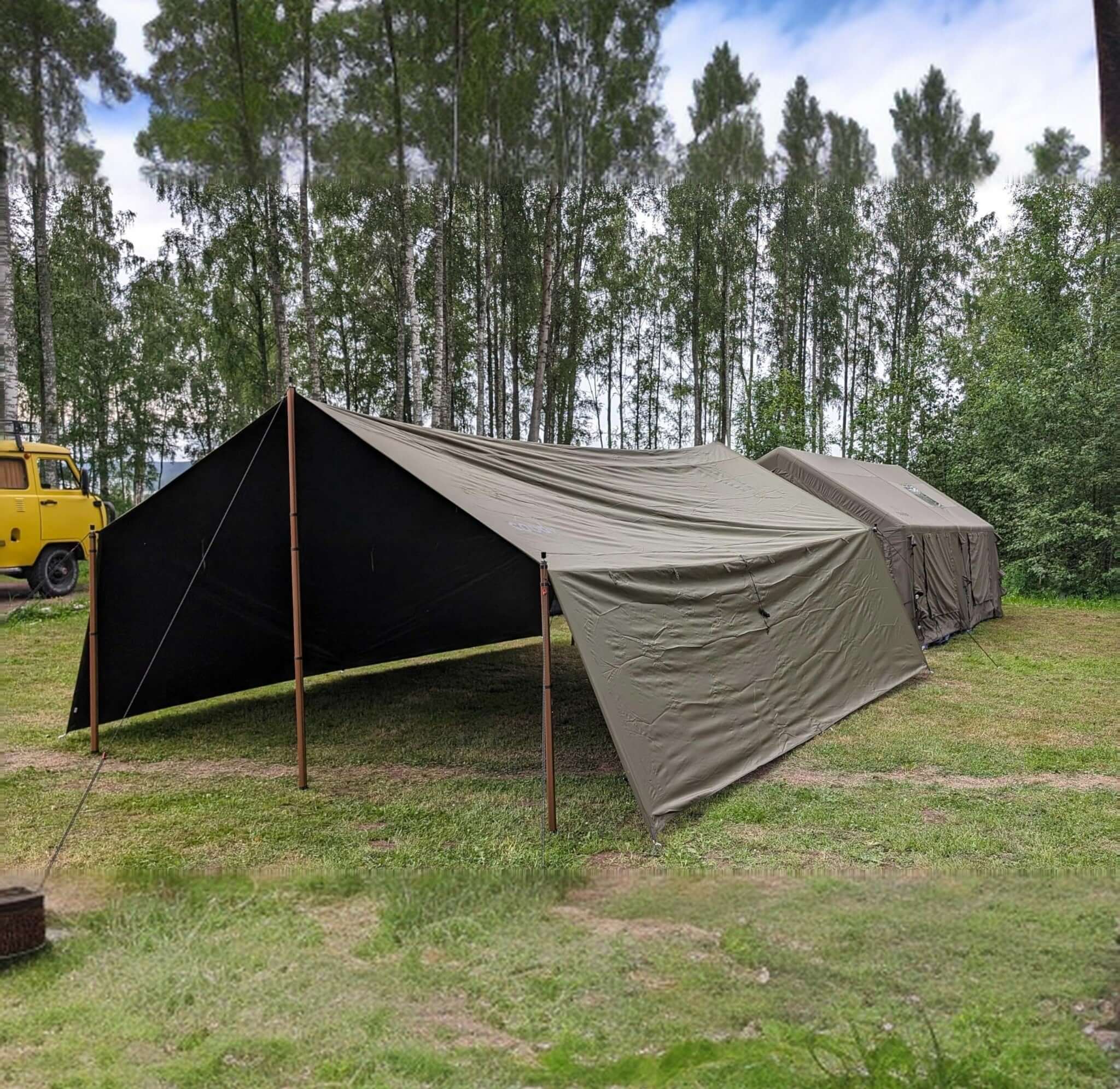Coody Familia AirTent 13.6 Forest Green Inflatable Tent House for Camping (2-8 Person) - Image 15
