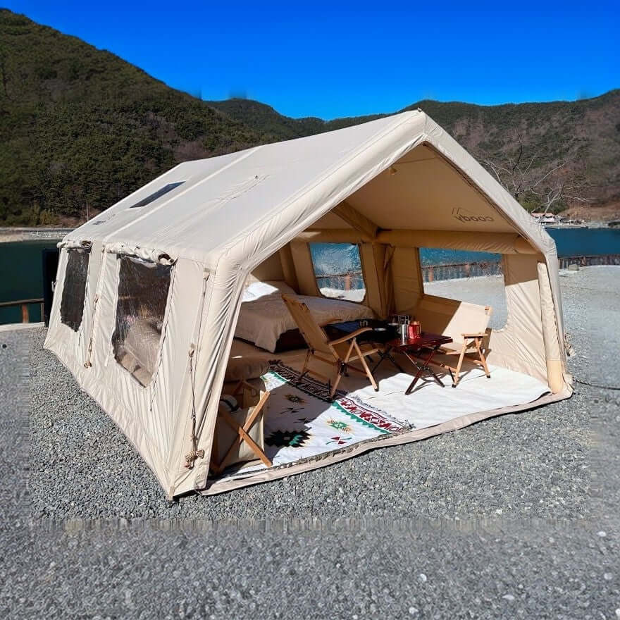 Coody Familia AirTent 17.2 Beige Inflatable Tent House for Camping (2-10 Person) - Image 20