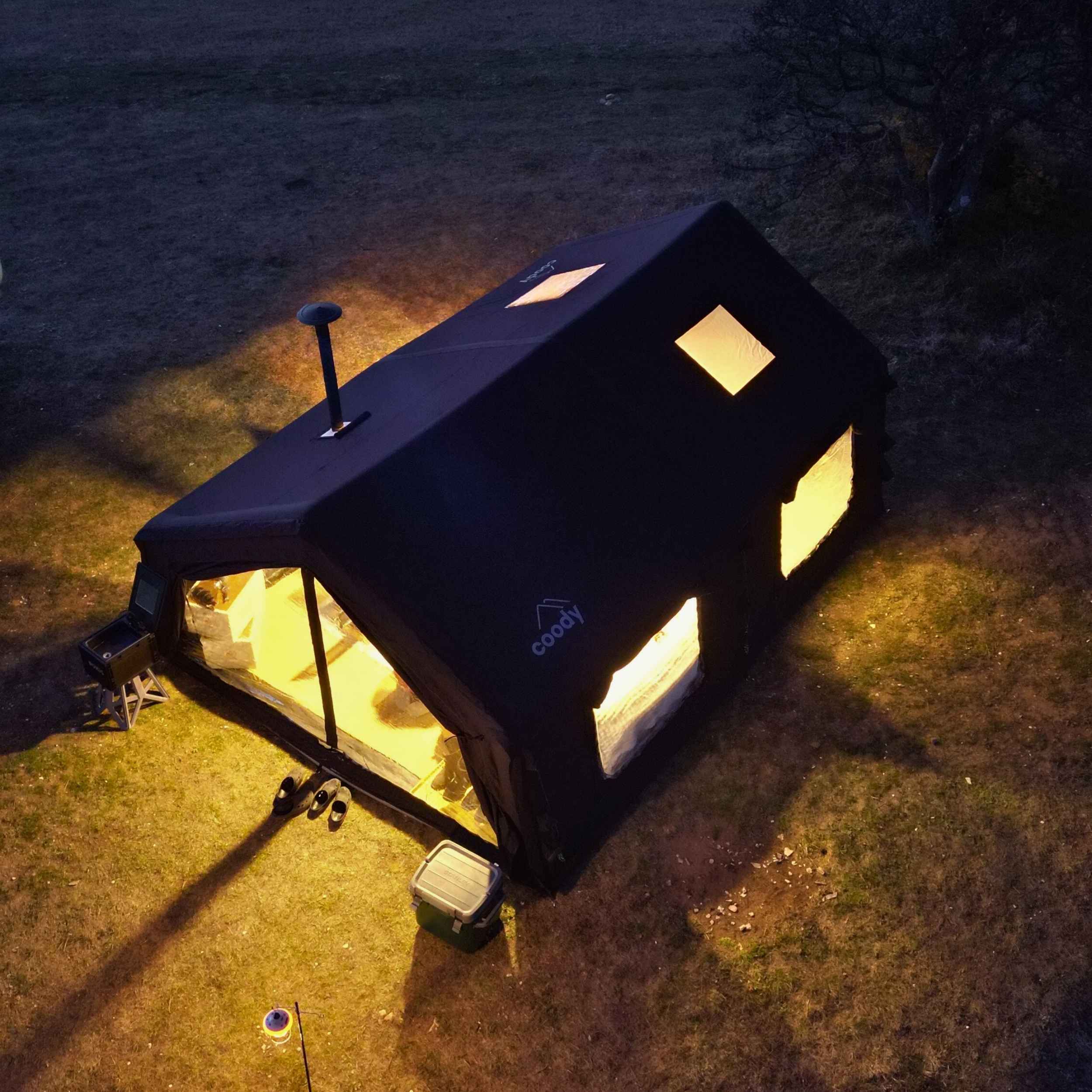 Coody Familia AirTent 17.2 Black Inflatable Tent House for Camping (2-10 Person) - Image 17