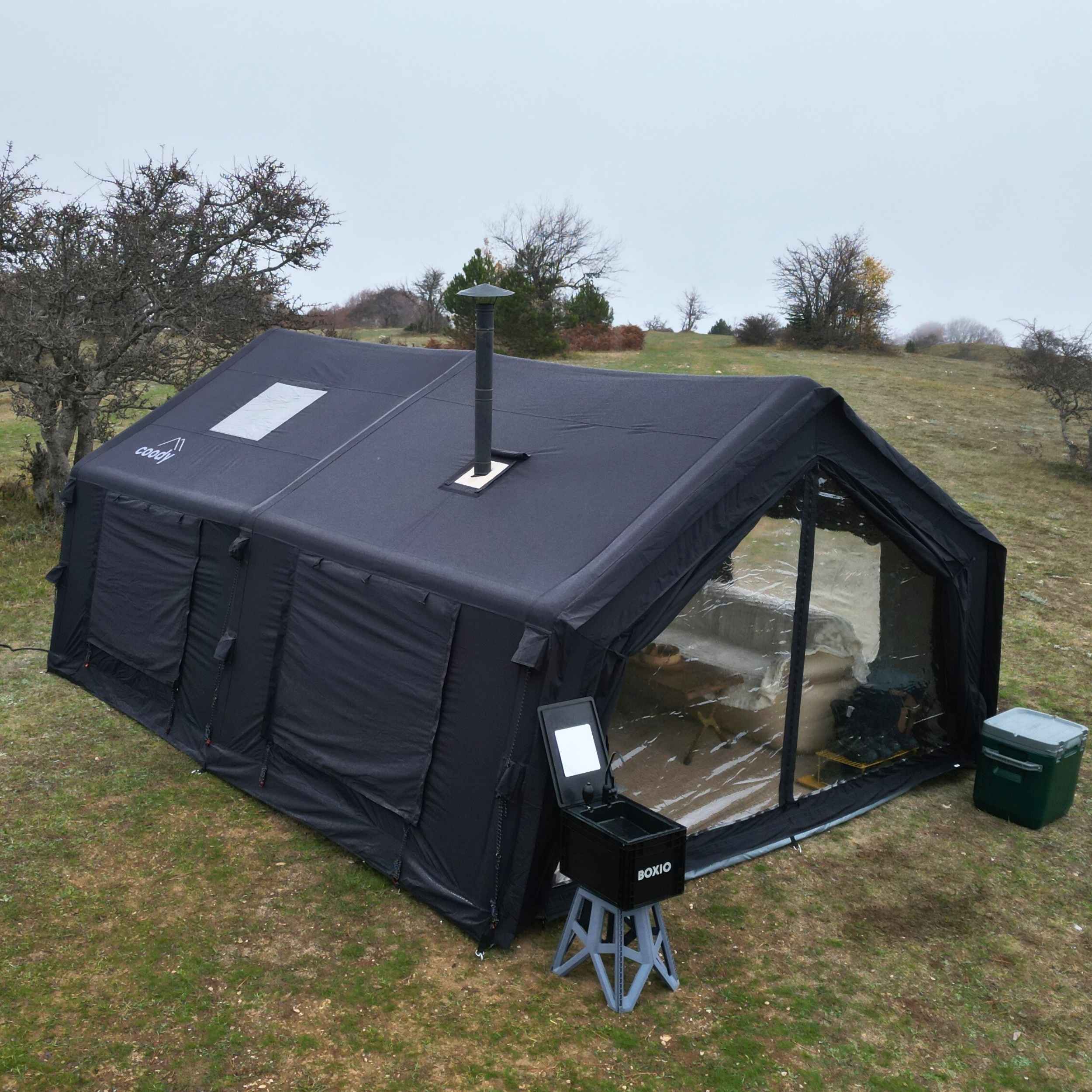 Coody Familia AirTent 17.2 Black Inflatable Tent House for Camping (2-10 Person) - Image 21