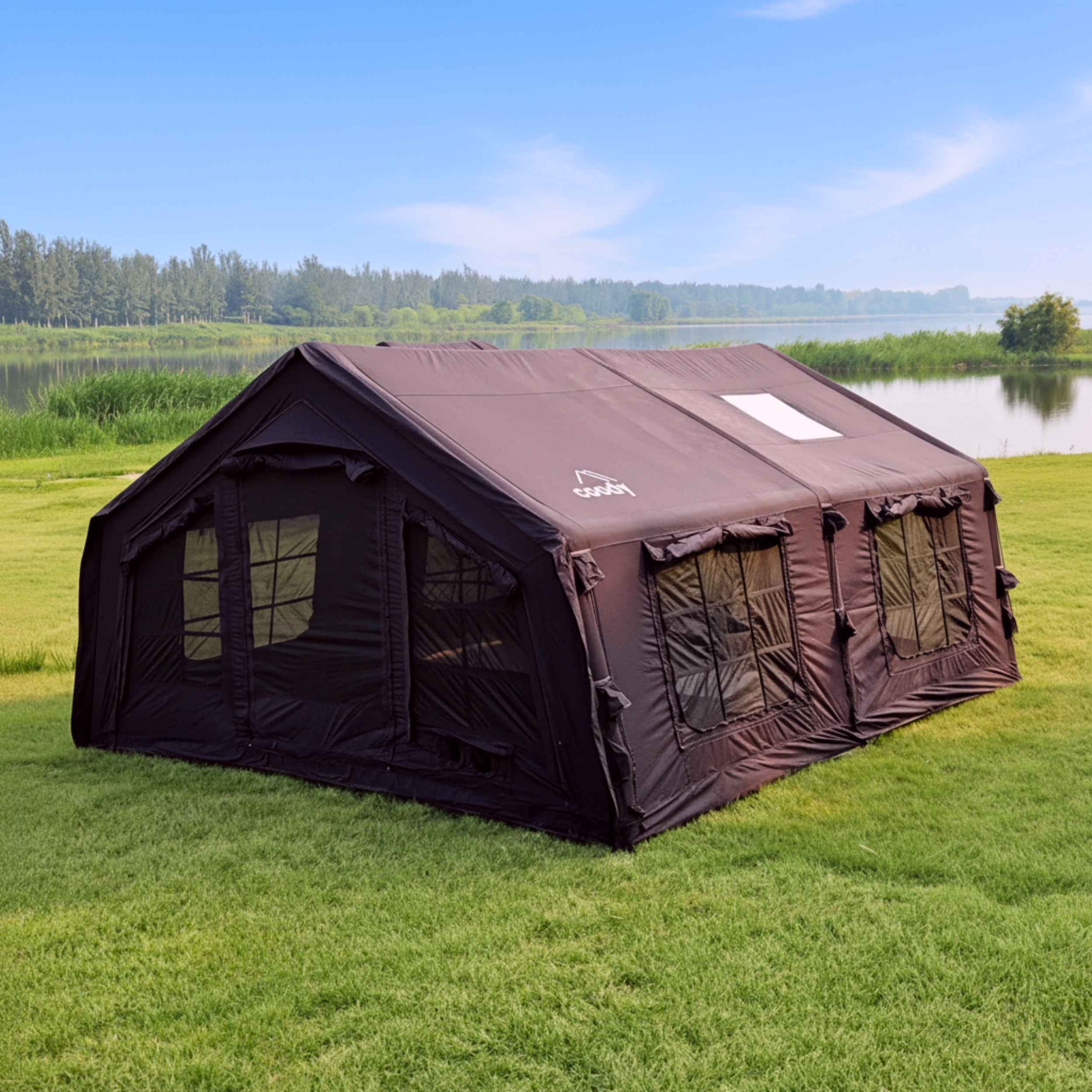 Coody Familia AirTent 17.2 Black Inflatable Tent House for Camping (2-10 Person) - Image 24