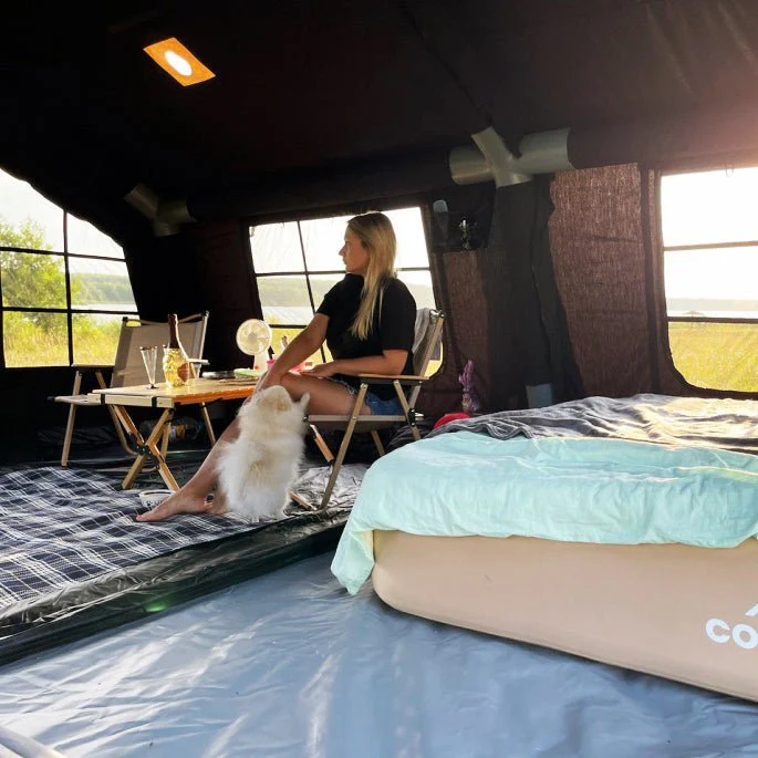 Coody Familia AirTent 17.2 Black Inflatable Tent House for Camping (2-10 Person) - Image 9