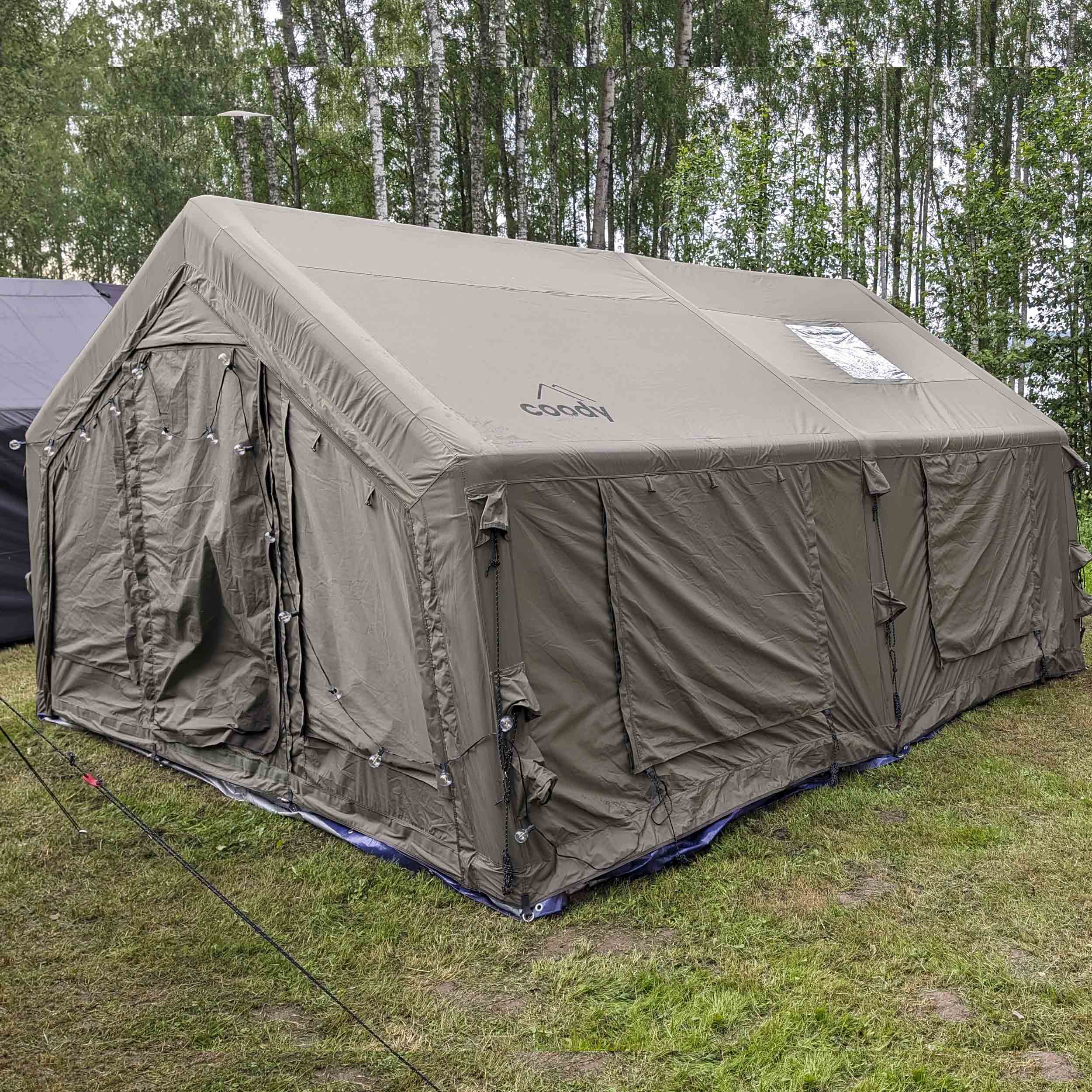 Coody Familia AirTent 17.2 Forest Green Inflatable Tent House for Camping (2-10 Person) - Image 11