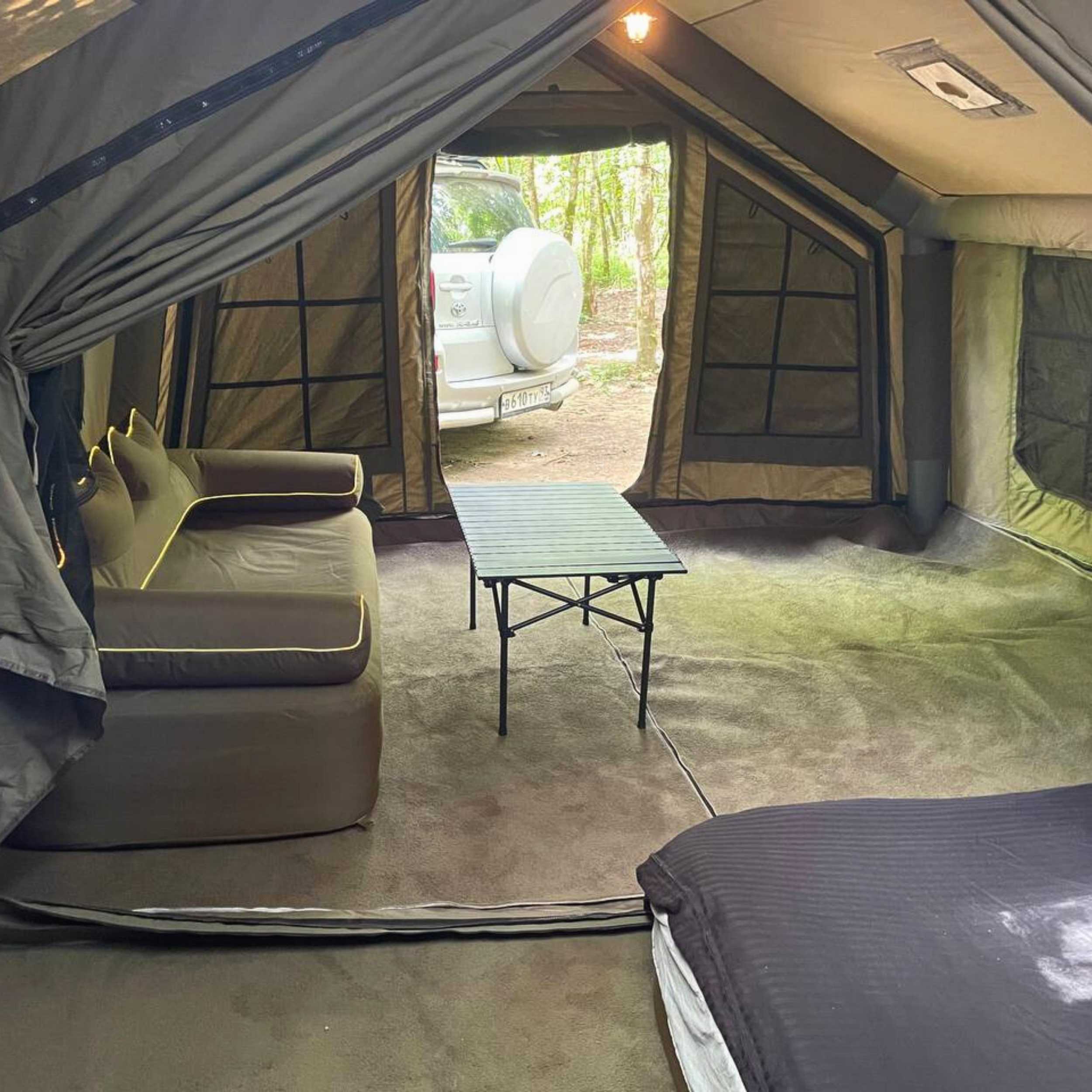 Coody Familia AirTent 17.2 Forest Green Inflatable Tent House for Camping (2-10 Person) - Image 8