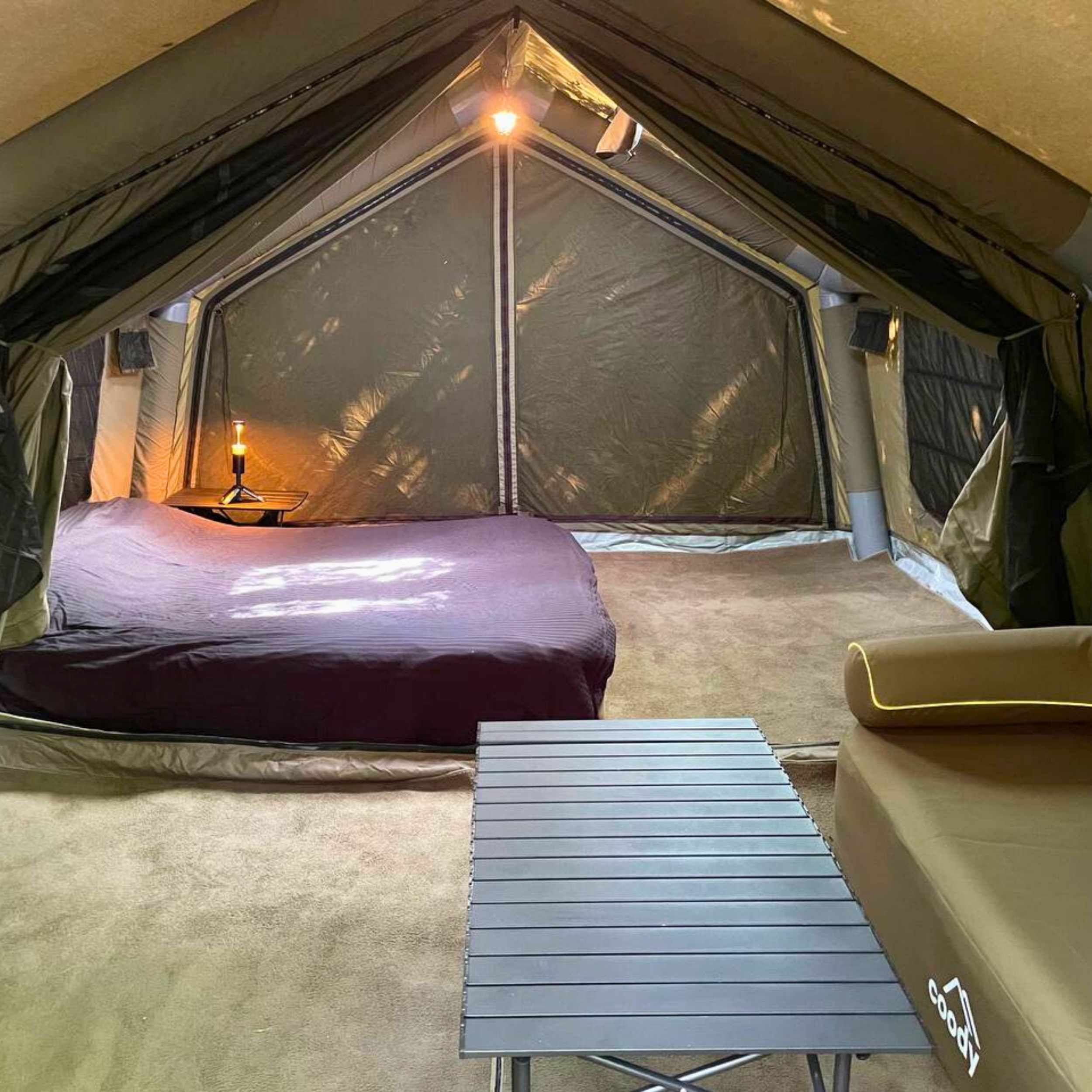 Coody Familia AirTent 17.2 Forest Green Inflatable Tent House for Camping (2-10 Person) - Image 9