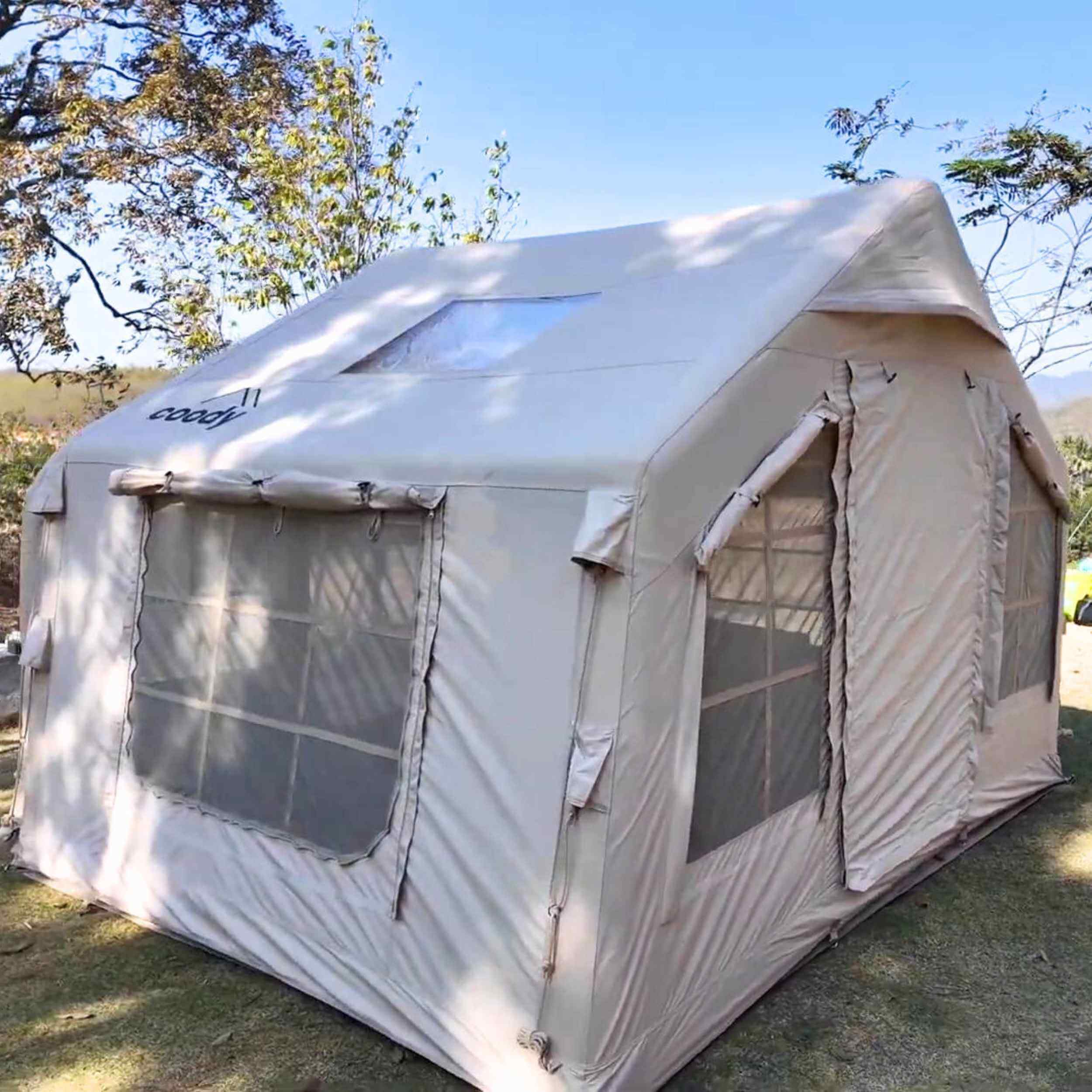 Coody 8.0 Air Tent Beige - Inflatable Tent House for Camping (1-4 Person) - Image 11
