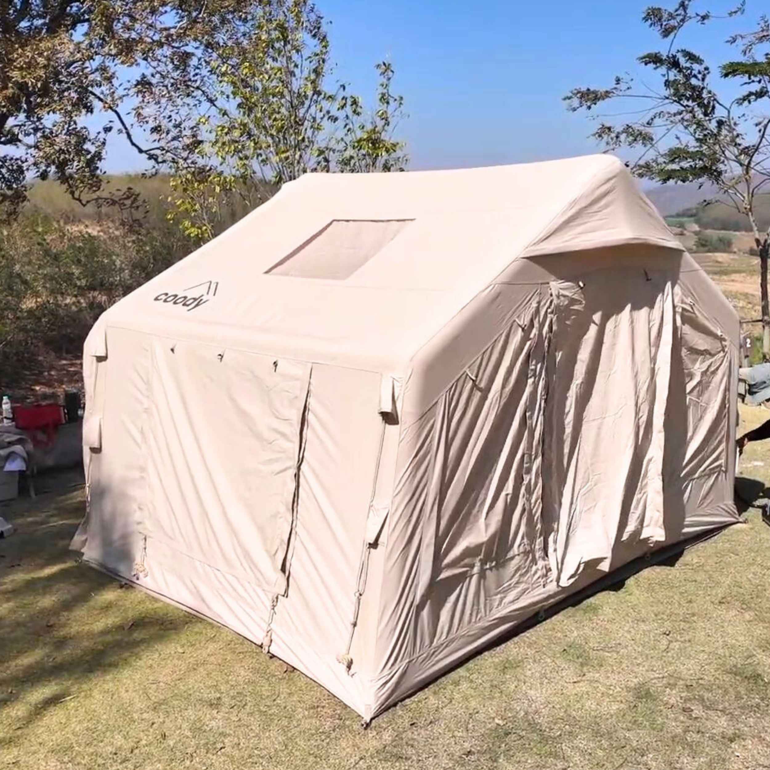 Coody 8.0 Air Tent Beige - Inflatable Tent House for Camping (1-4 Person) - Image 14