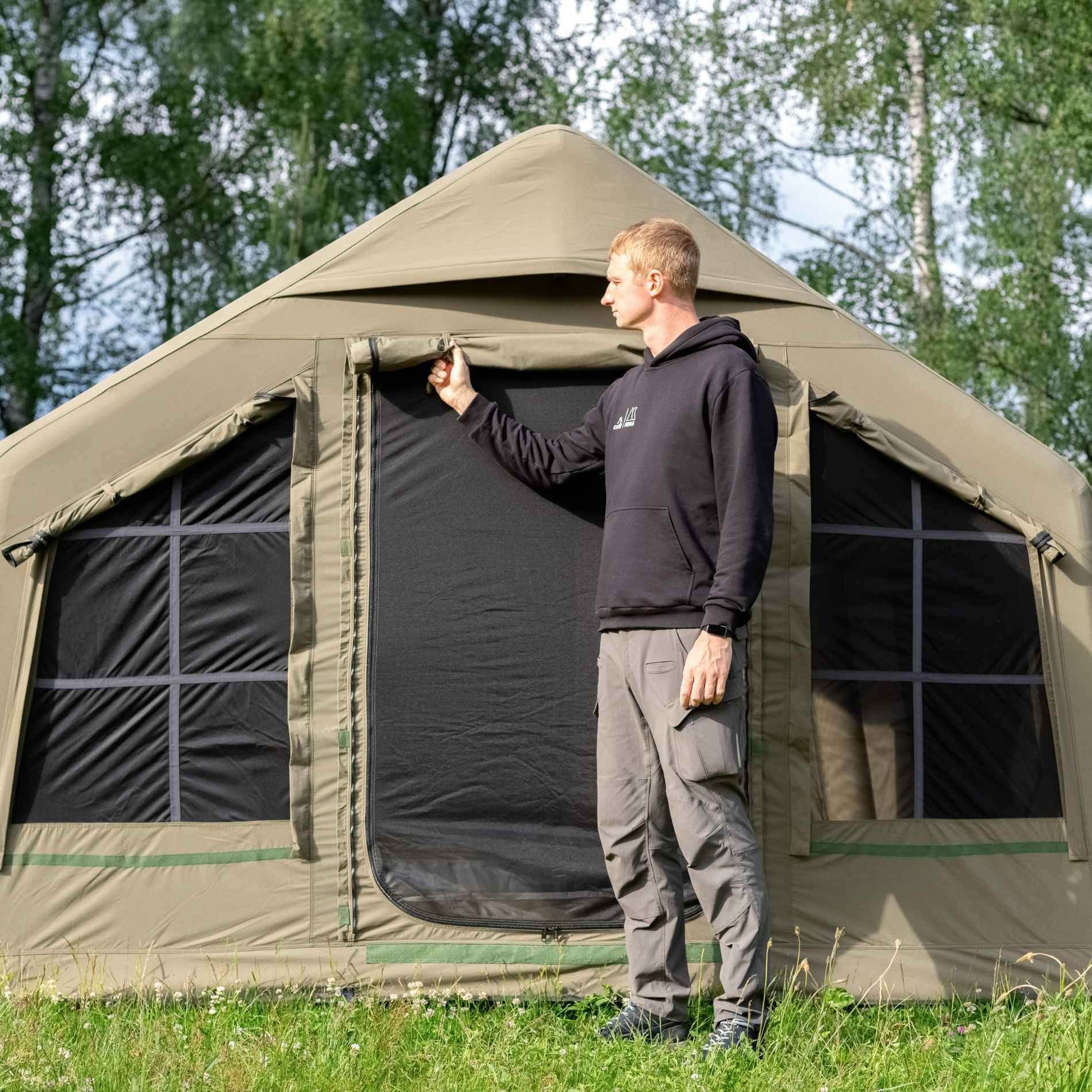 Coody 8.0 Air Tent Forest Green - Inflatable Tent House for Camping (1-4 Person) - Image 11