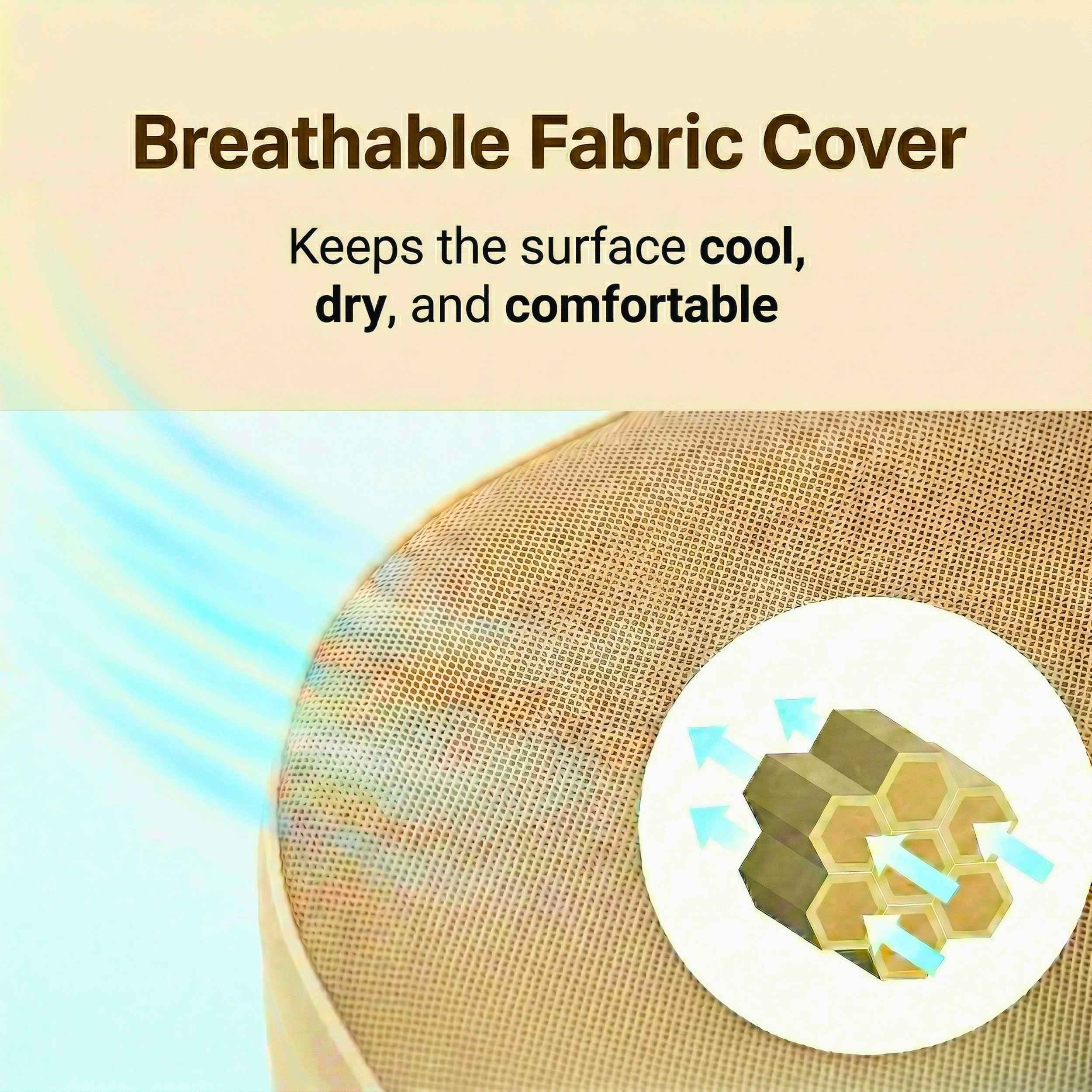 Coody Air Mattress Beige King (197×184×35 cm) – Premium Air Bed with Built-in Pump - Image 7