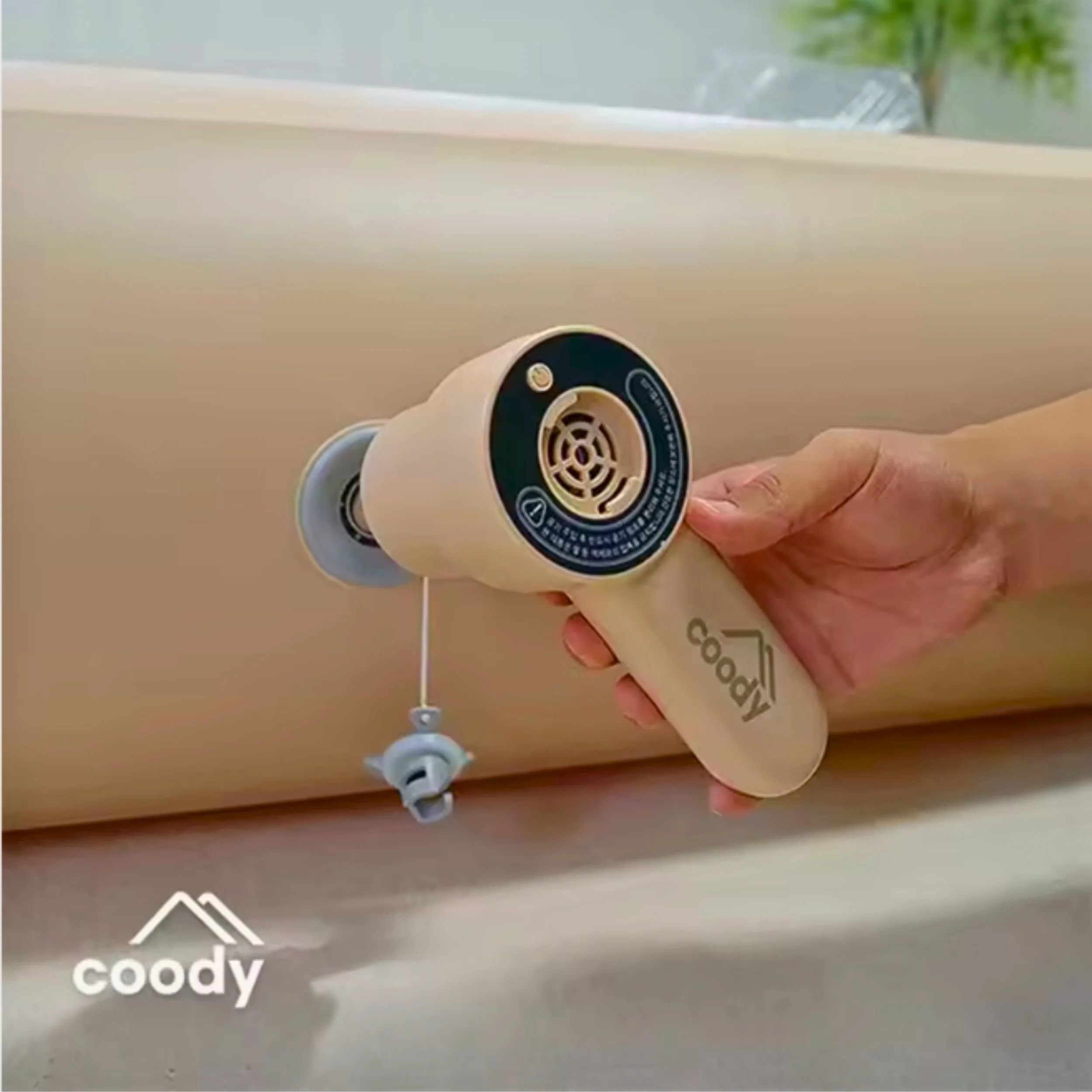 Coody Air Pump GR-119P, Portable Air Pump for Coreo Air Mattress, 3 Nozzles, Up to 2 PSI - Image 2