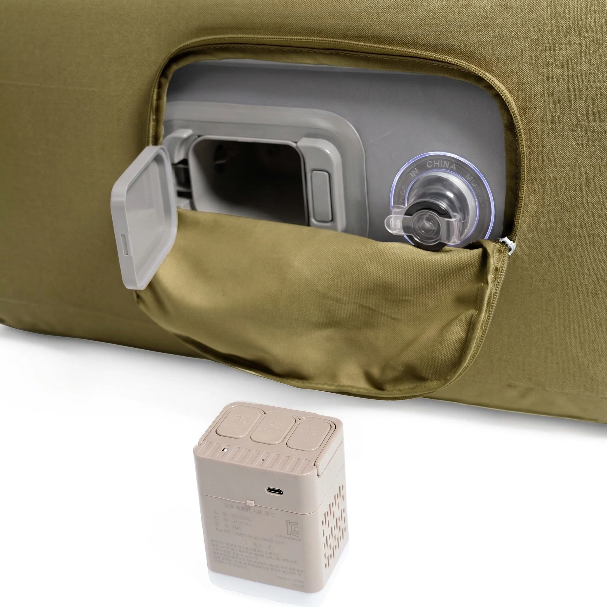 Coody Air Sofa Forest Green - Inflatable Camping Couch with Built-In Pump - Image 9