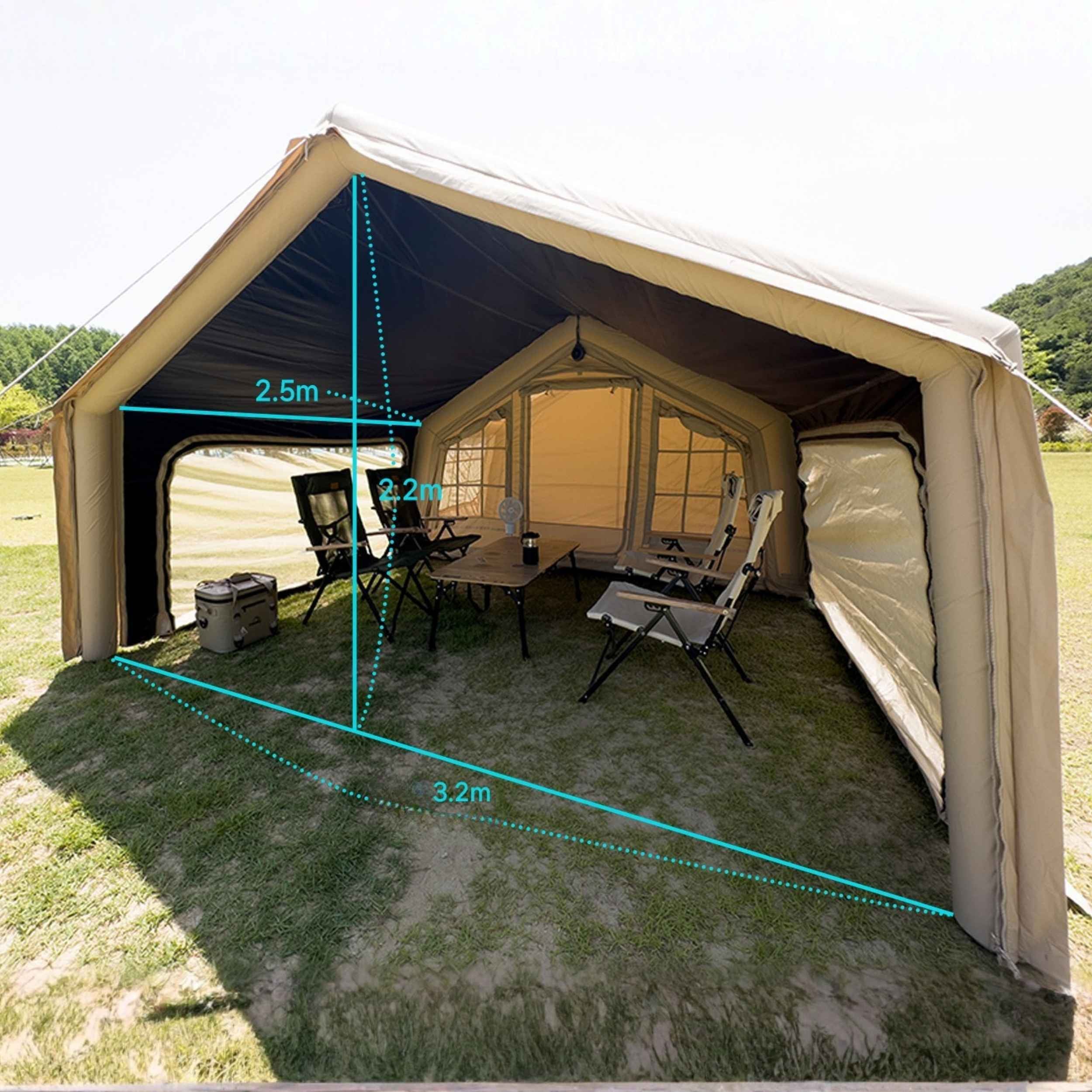Coody AirTarp Beige - Inflatable Canopy for Tent 8.0 - Image 4