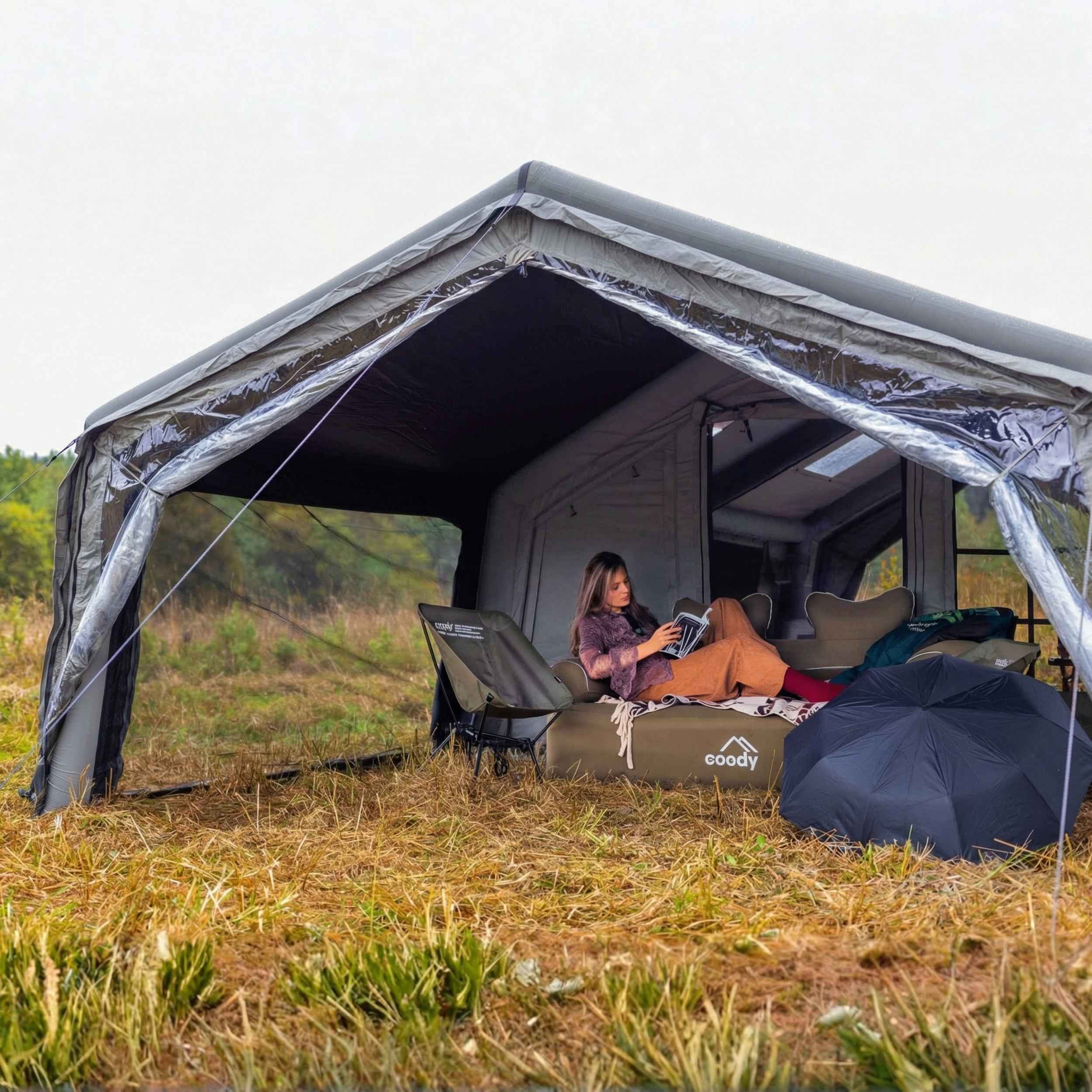 Coody AirTarp Gray - Inflatable Canopy for Tent 17.2, 13.6, Hub, 10.0 - Image 5