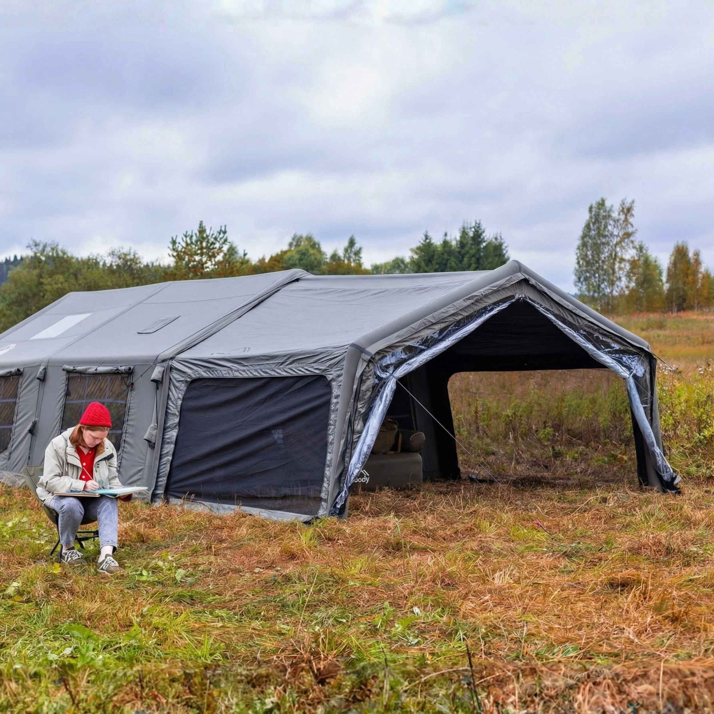 Coody AirTarp Gray - Inflatable Canopy for Tent 17.2, 13.6, Hub, 10.0 - Image 6
