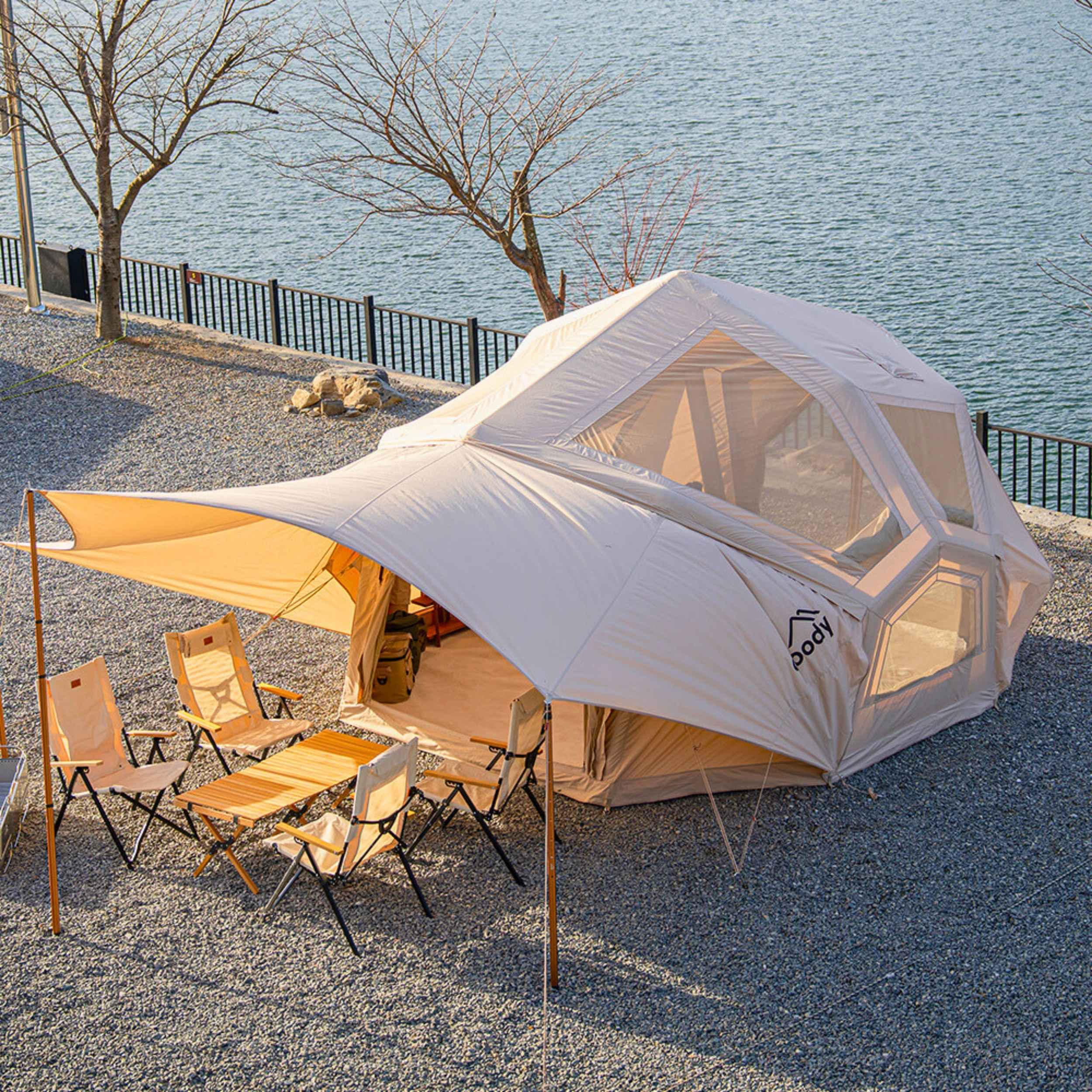 Coody Bestona Beige Inflatable Tent for Camping (2-4 person) - Image 12