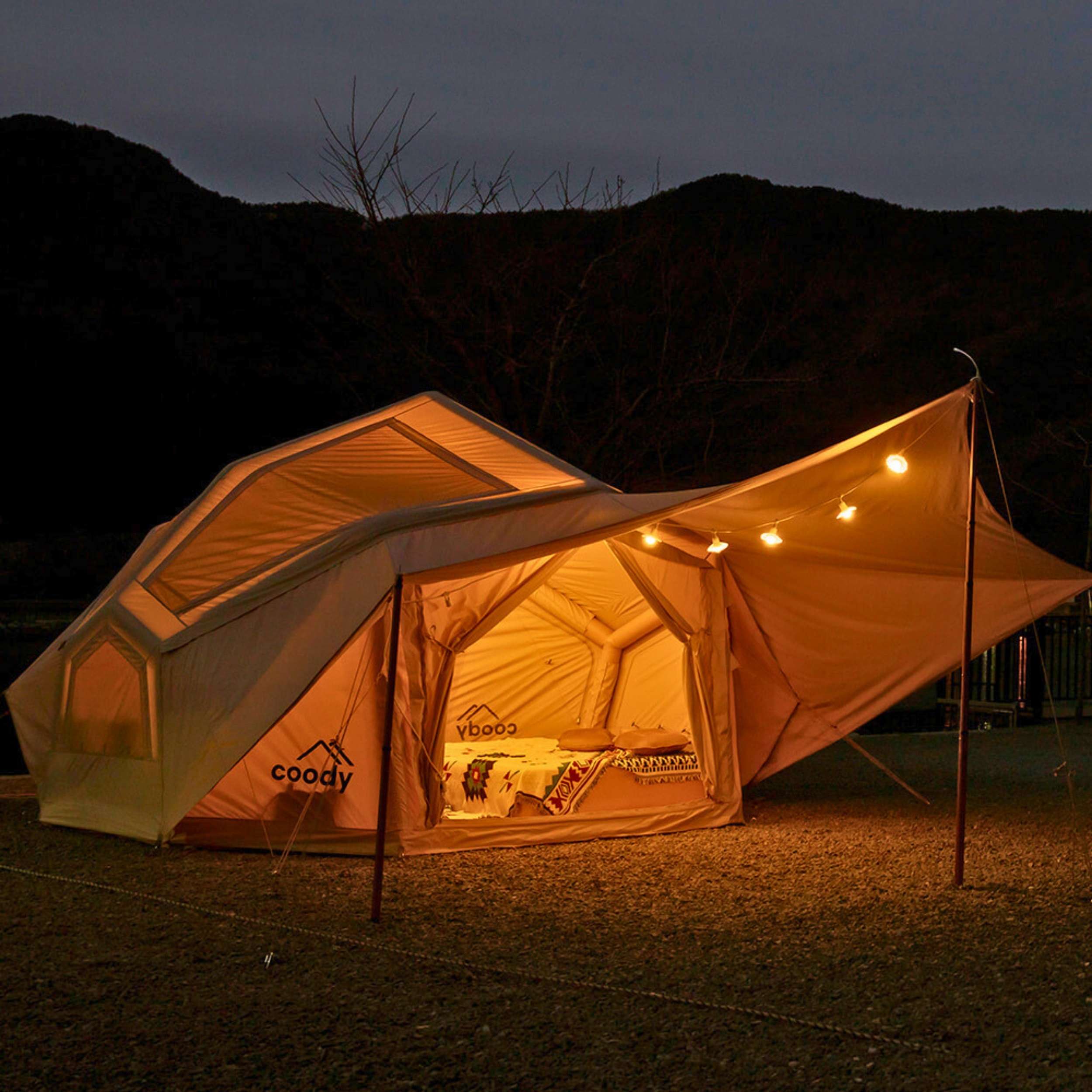Coody Bestona Beige Inflatable Tent for Camping (2-4 person) - Image 14