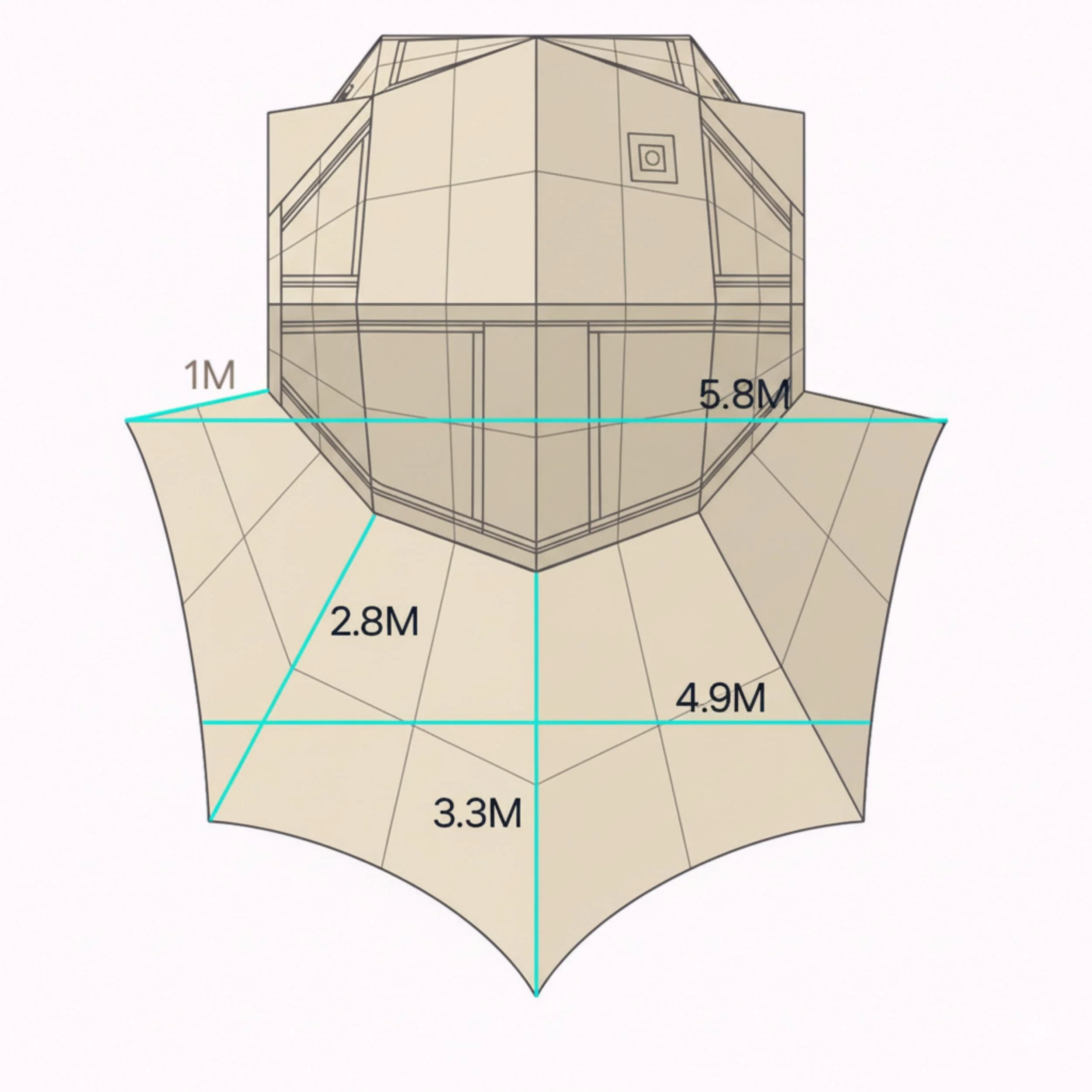 Coody Bestona Beige Inflatable Tent for Camping (2-4 person) - Image 16