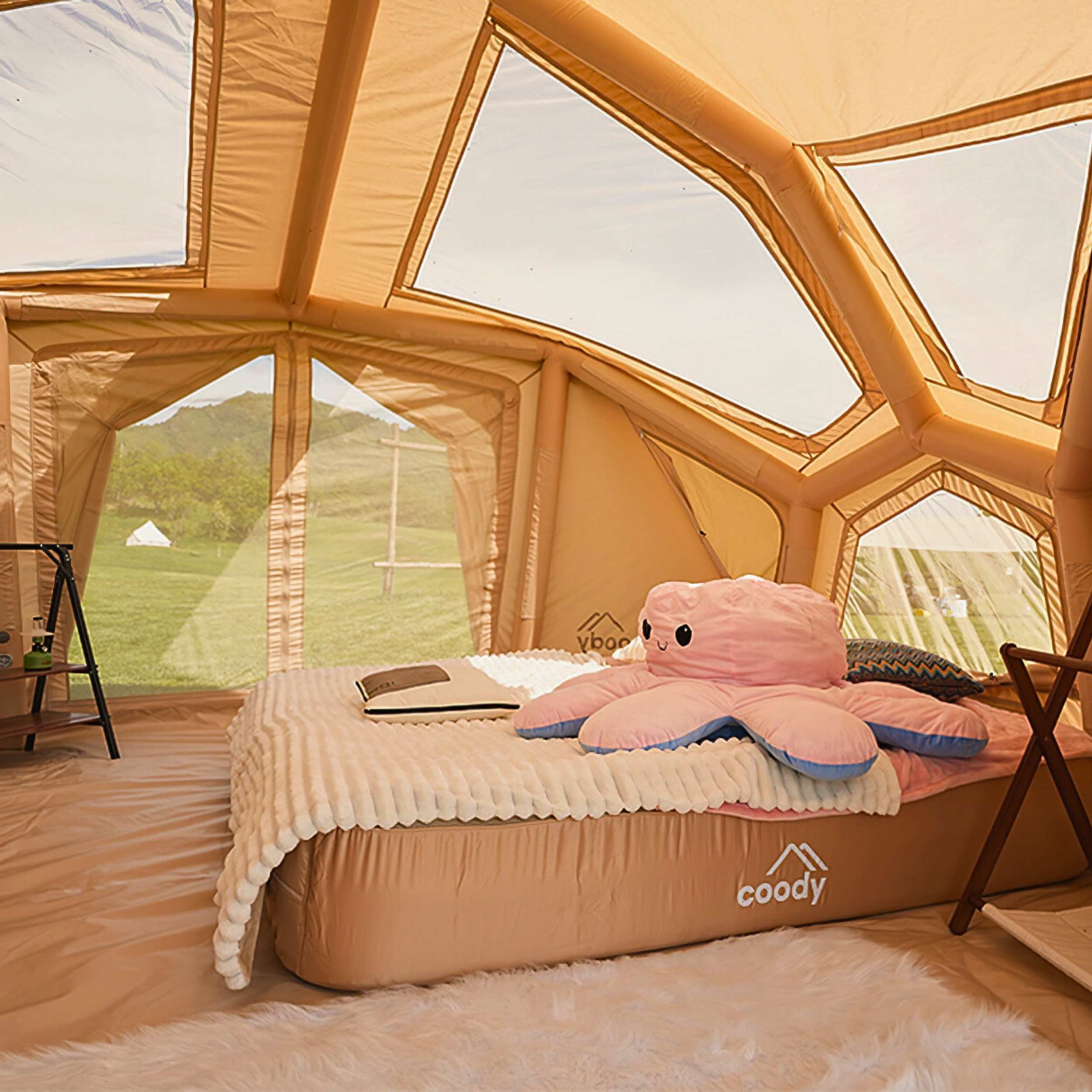 Coody Bestona Beige Inflatable Tent for Camping (2-4 person) - Image 9