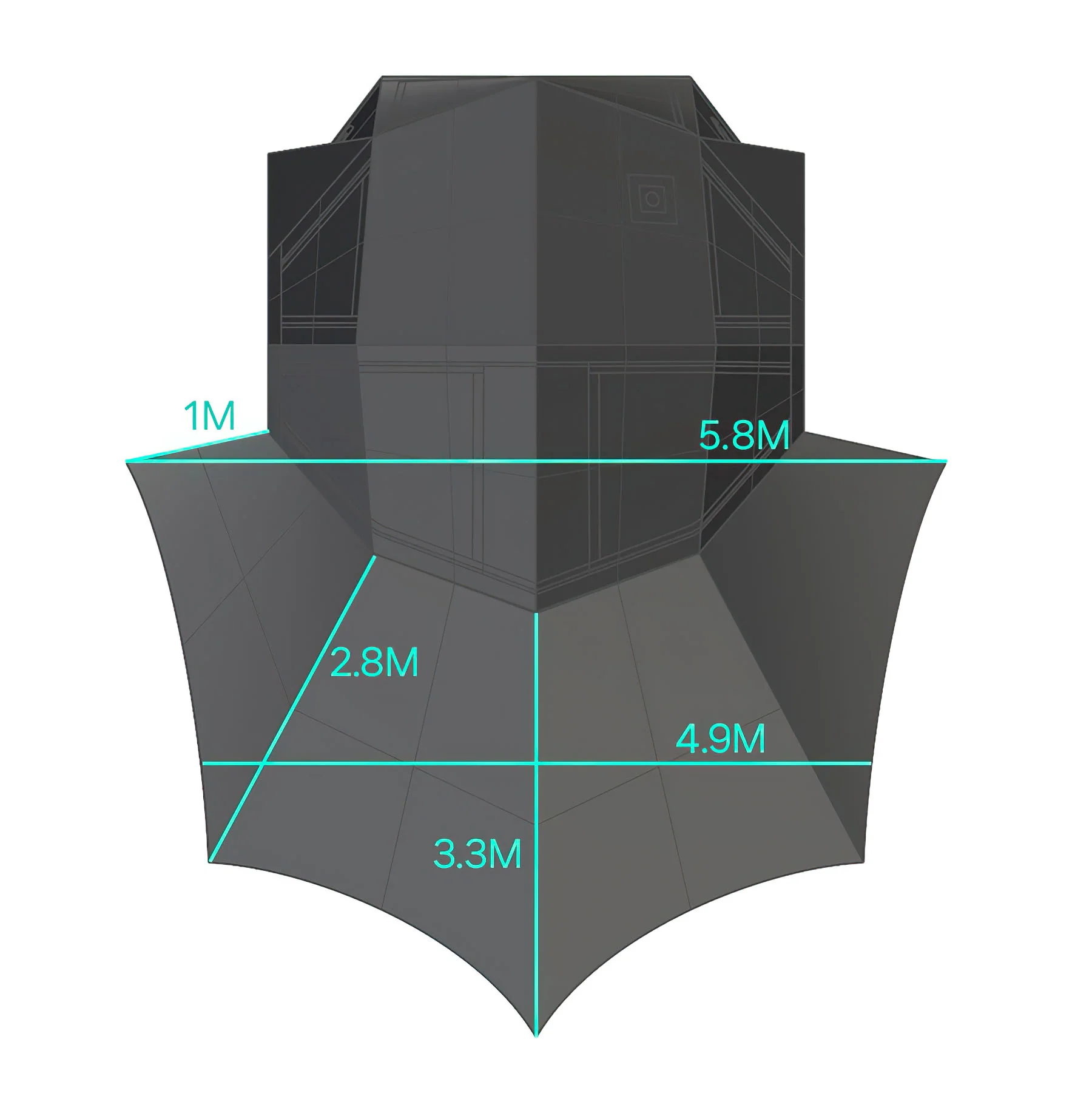 Coody Bestona Black Inflatable Tent for Camping (2-4 person) - Image 7