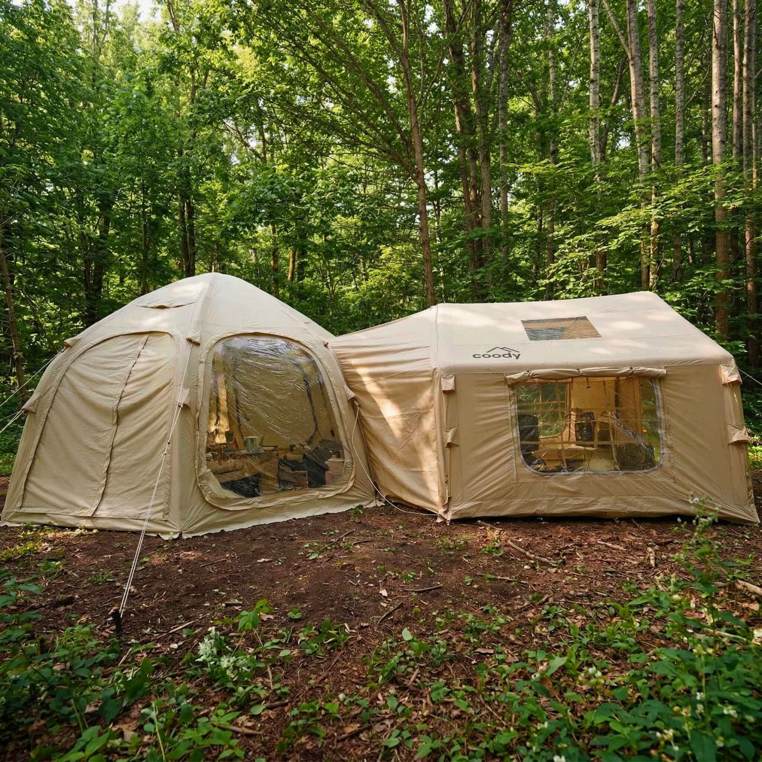 Coody Tent Connector Aurora Dome-to-8.0 Tent (Beige) - Image 8