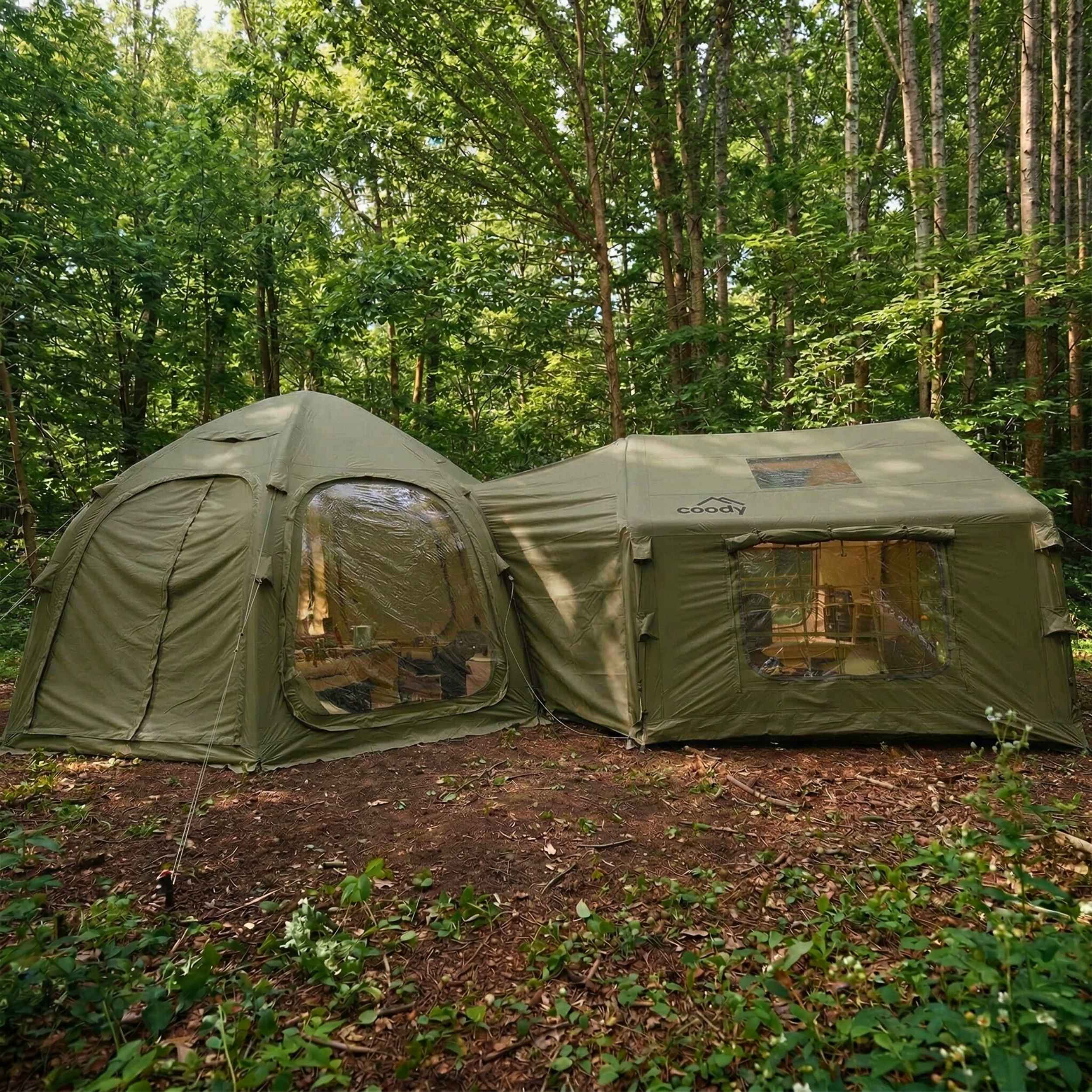 Coody Tent Connector Aurora Dome-to-8.0 Tent (Forest Green) - Image 9