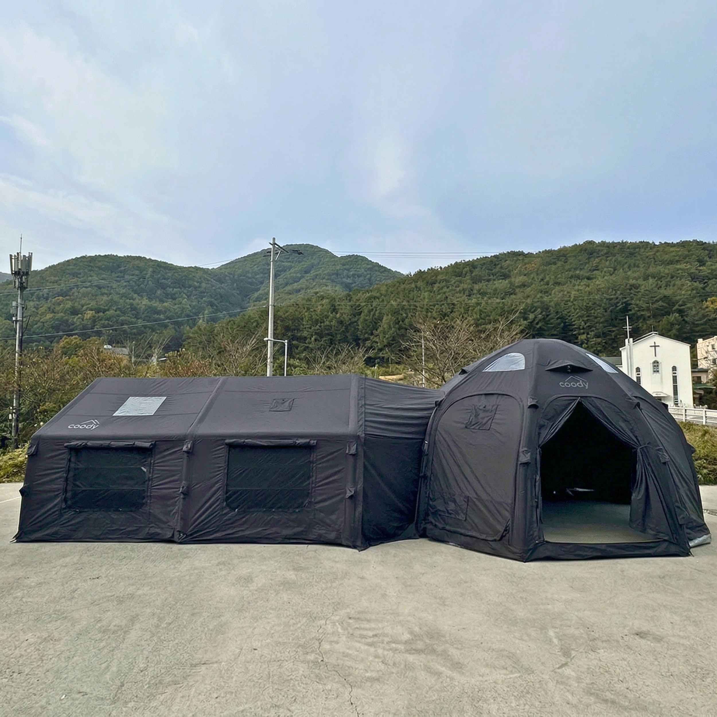 Coody Tent Connector Dome+3.6 (Black) - for Aurora Dome-to-Tent(17.2, 13.6, Hub, 10) - Image 4