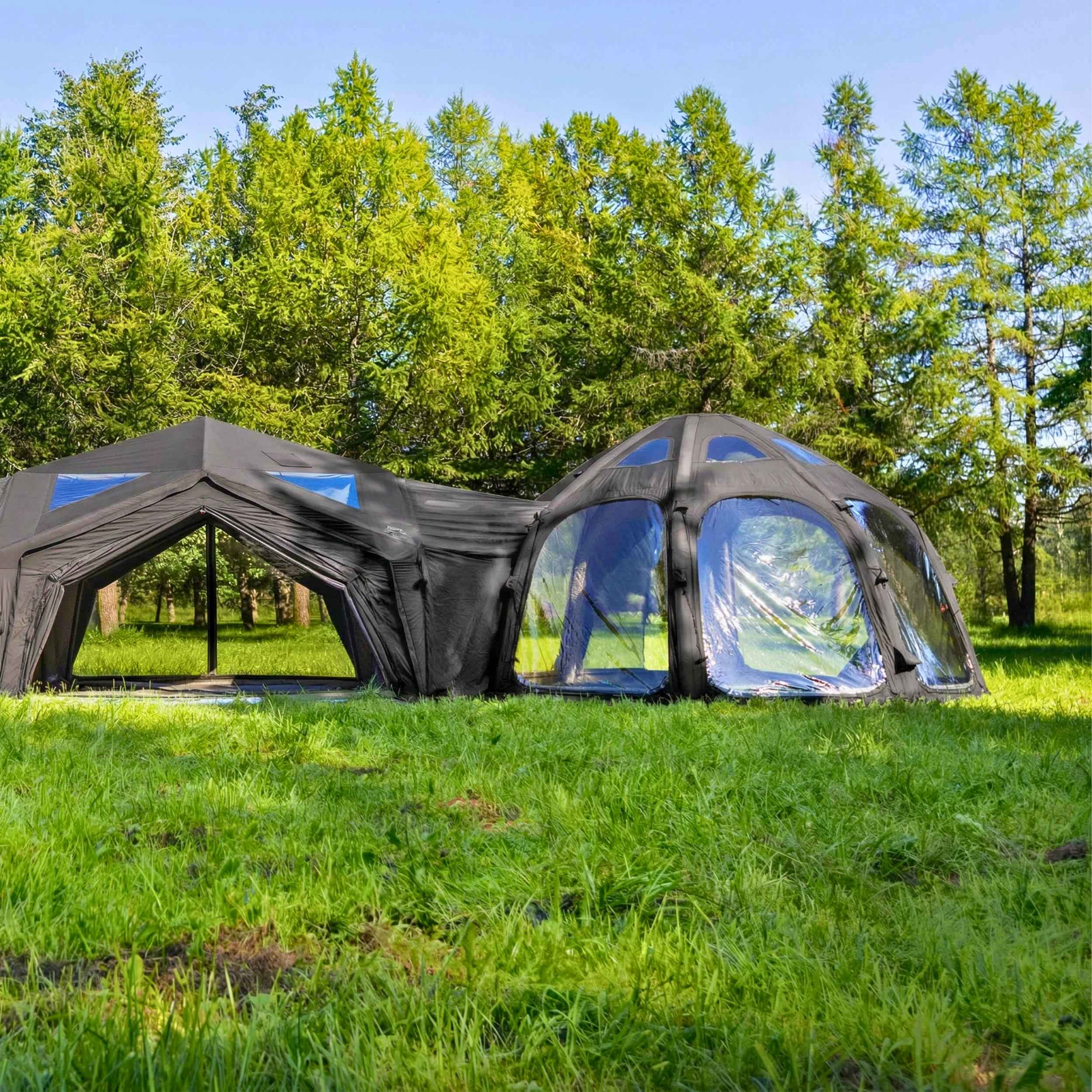Coody Tent Connector Dome+3.6 (Black) - for Aurora Dome-to-Tent(17.2, 13.6, Hub, 10) - Image 8