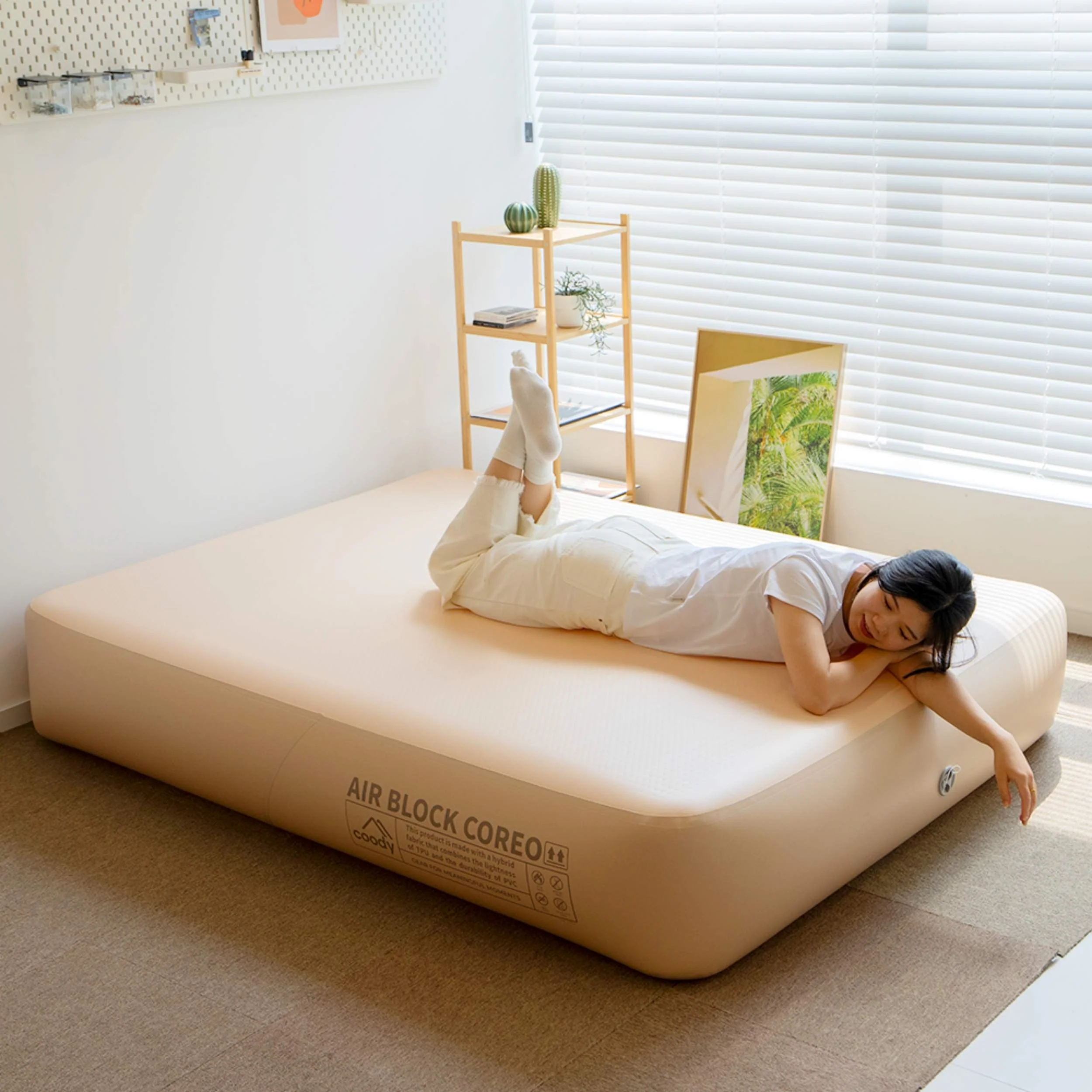 Coody Coreo Air Mattress Queen (150 × 200 × 35 cm) – Structured Air Block Inflatable Bed, Compact Pack Design - Image 17