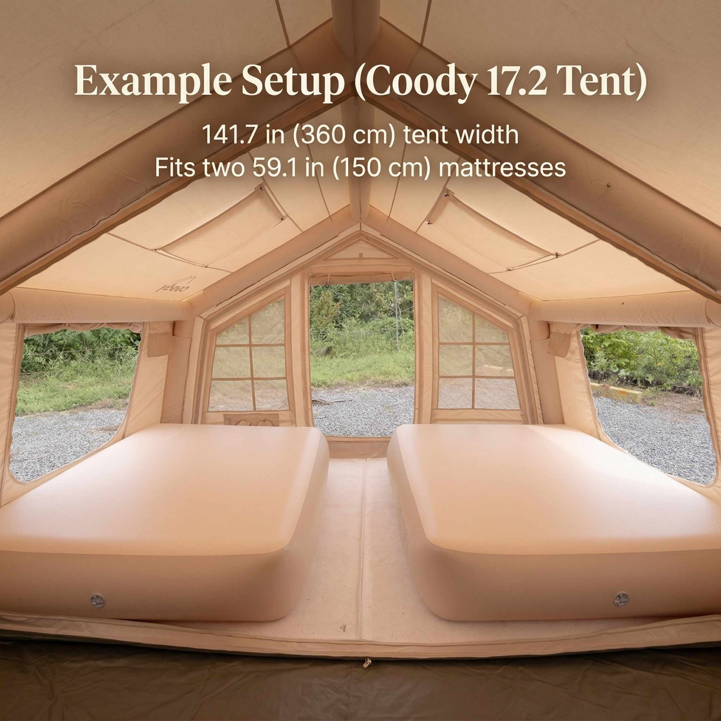 Coody Coreo Air Mattress Queen (150 × 200 × 35 cm) – Structured Air Block Inflatable Bed, Compact Pack Design - Image 5
