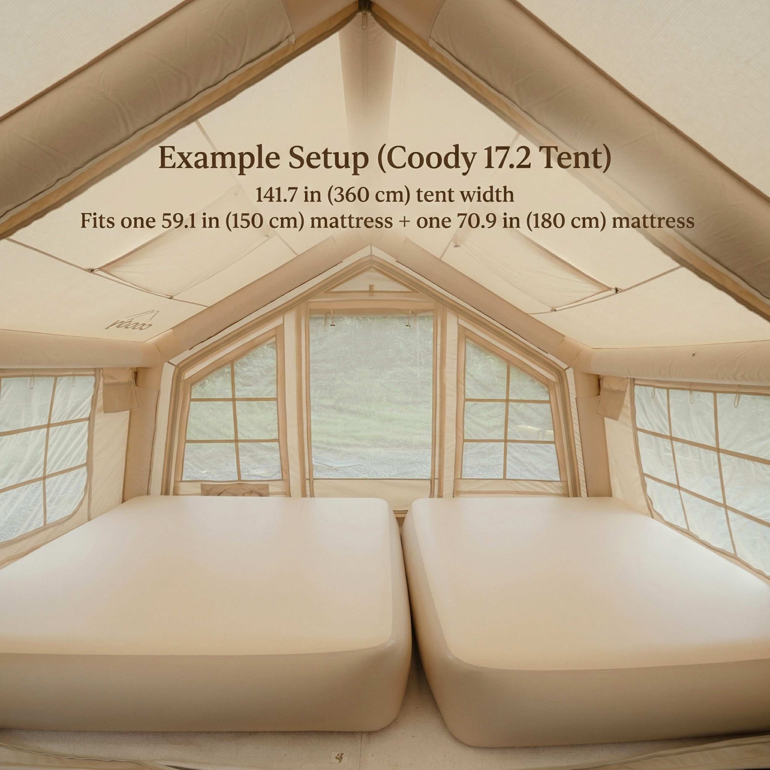 Coody Coreo Air Mattress Queen (150 × 200 × 35 cm) – Structured Air Block Inflatable Bed, Compact Pack Design - Image 6