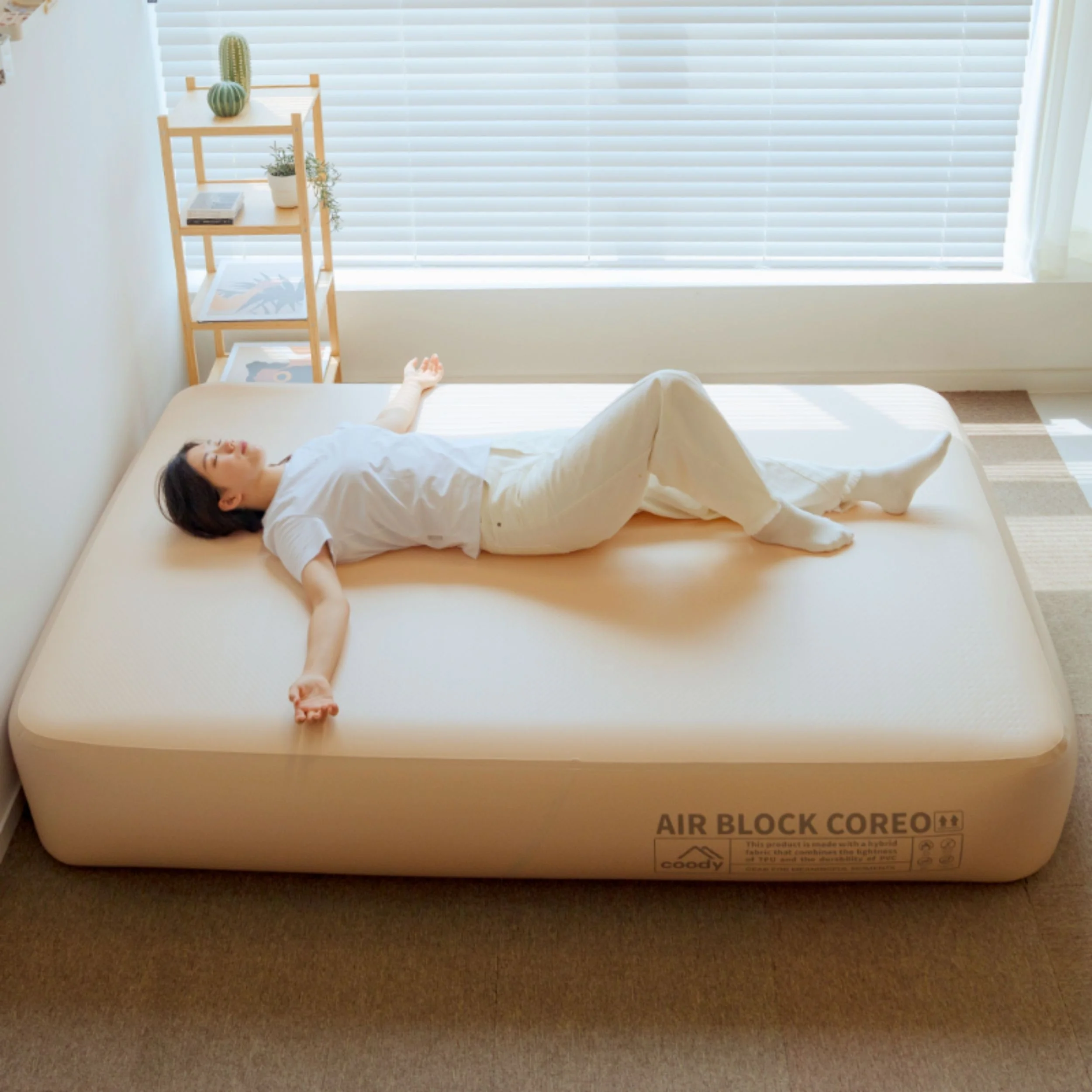 Coody Coreo Air Mattress King (180 × 200 × 35 cm) – Structured Air Block Inflatable Bed, Compact Pack Design - Image 18