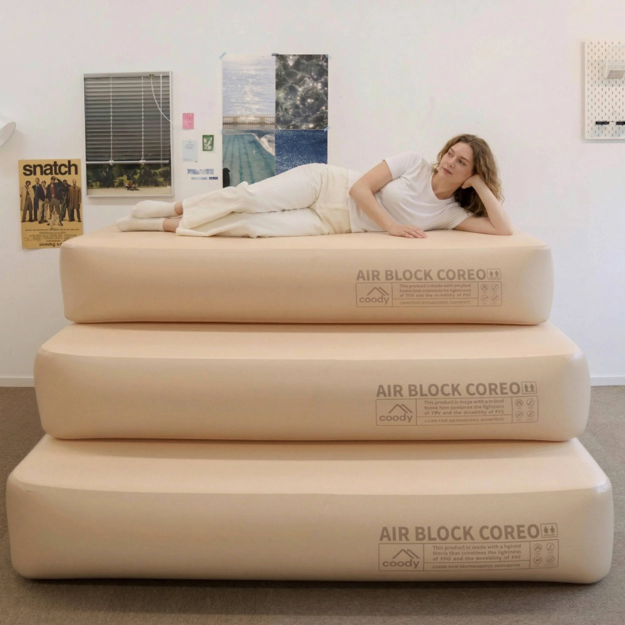 Coody Coreo Air Mattress King (180 × 200 × 35 cm) – Structured Air Block Inflatable Bed, Compact Pack Design - Image 19