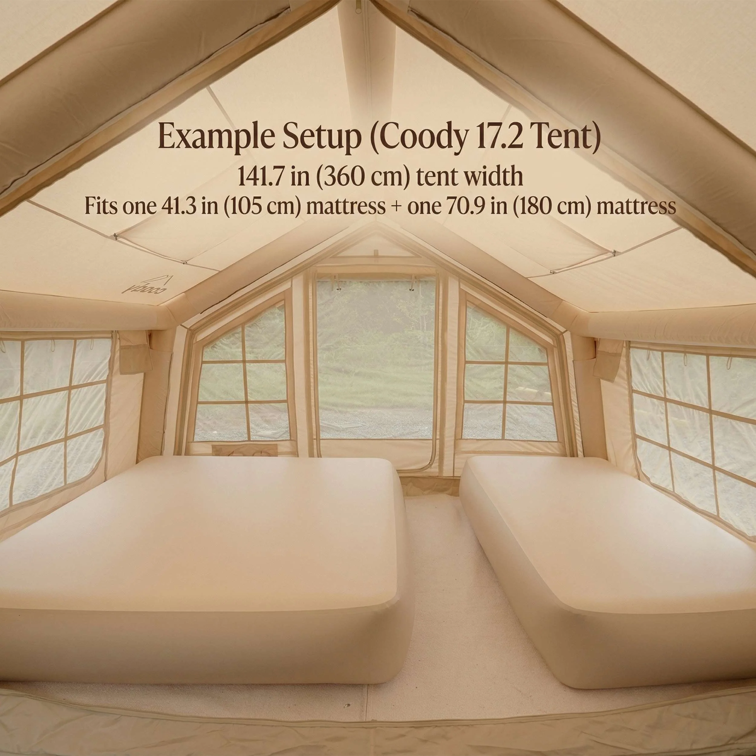 Coody Coreo Air Mattress King (180 × 200 × 35 cm) – Structured Air Block Inflatable Bed, Compact Pack Design - Image 5