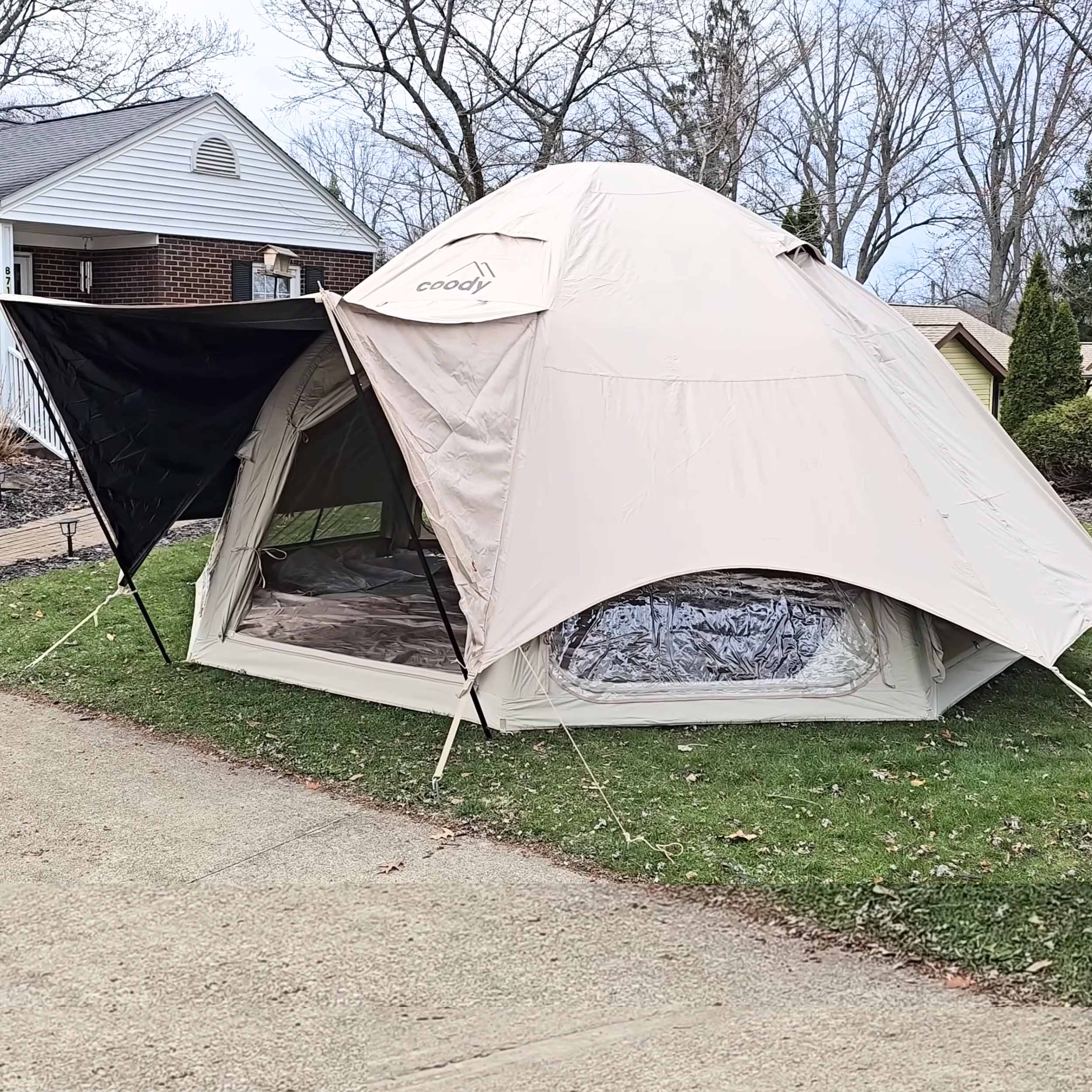 Coody Aurora Dome Beige Inflatable Shelter for Outdoors (2-4 person) - Image 8