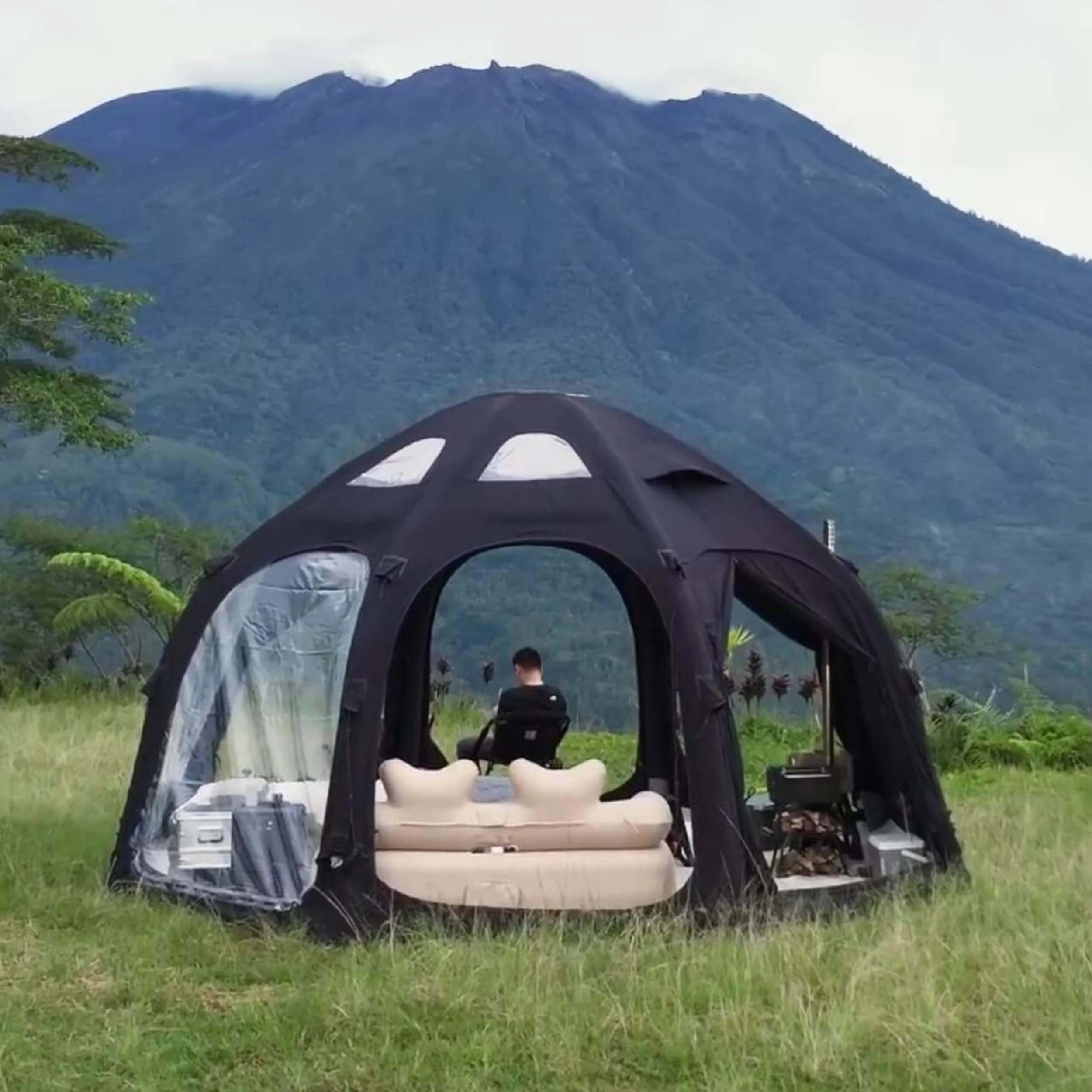 Coody Aurora Dome Black Inflatable Shelter for Outdoors (2-4 person) - Image 9