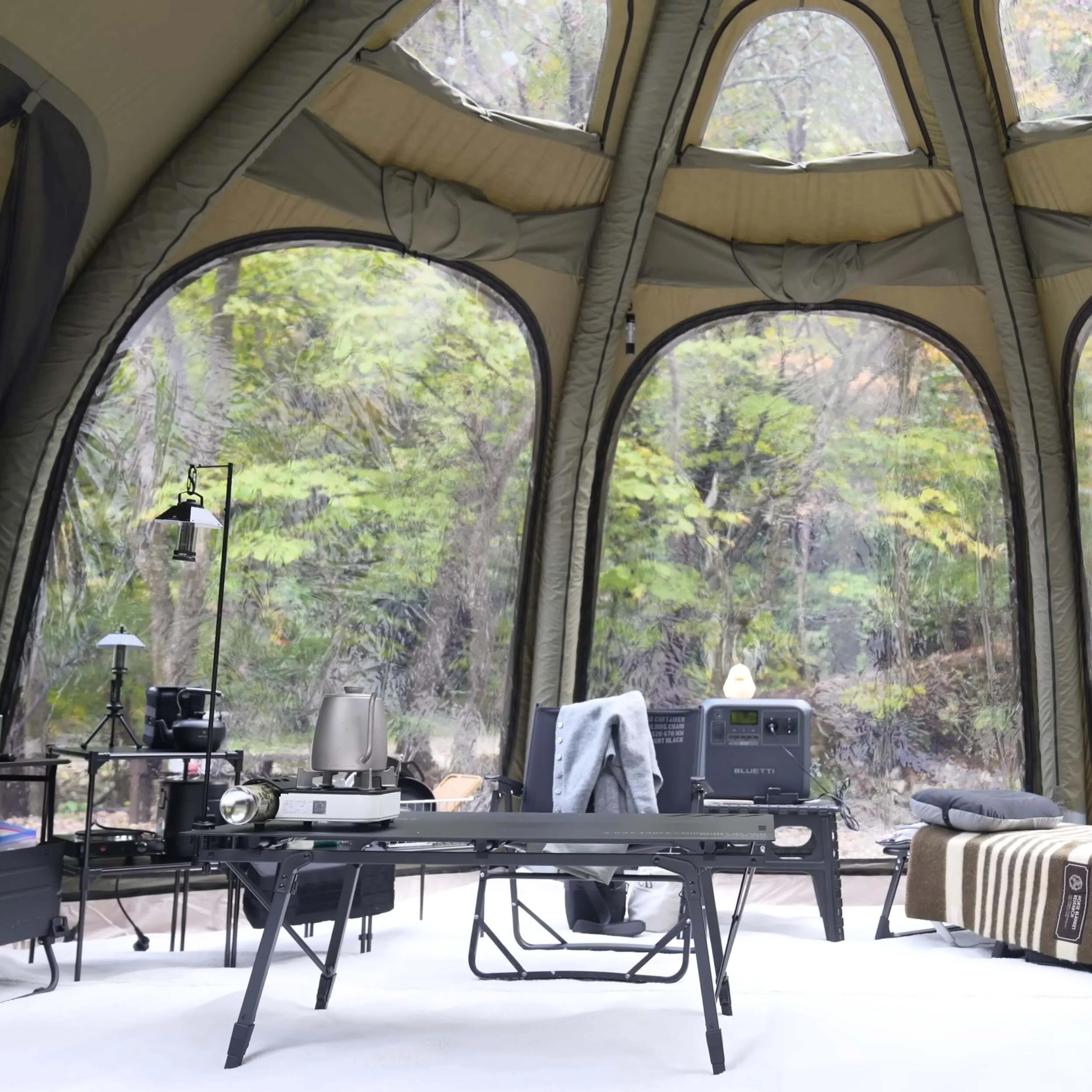Coody Aurora Dome Forest Green Inflatable Shelter for Outdoors (2-4 person) - Image 5