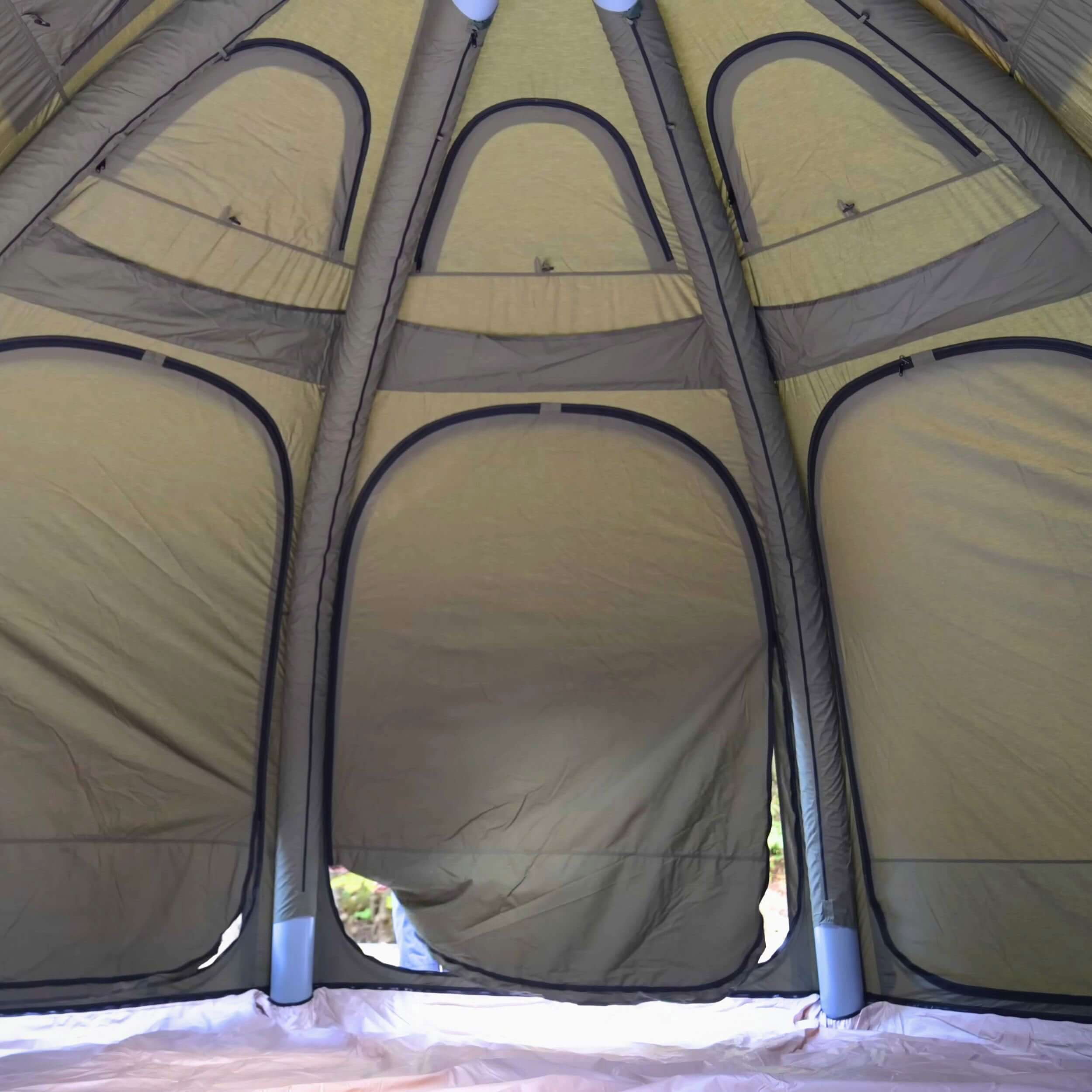 Coody Aurora Dome Forest Green Inflatable Shelter for Outdoors (2-4 person) - Image 9