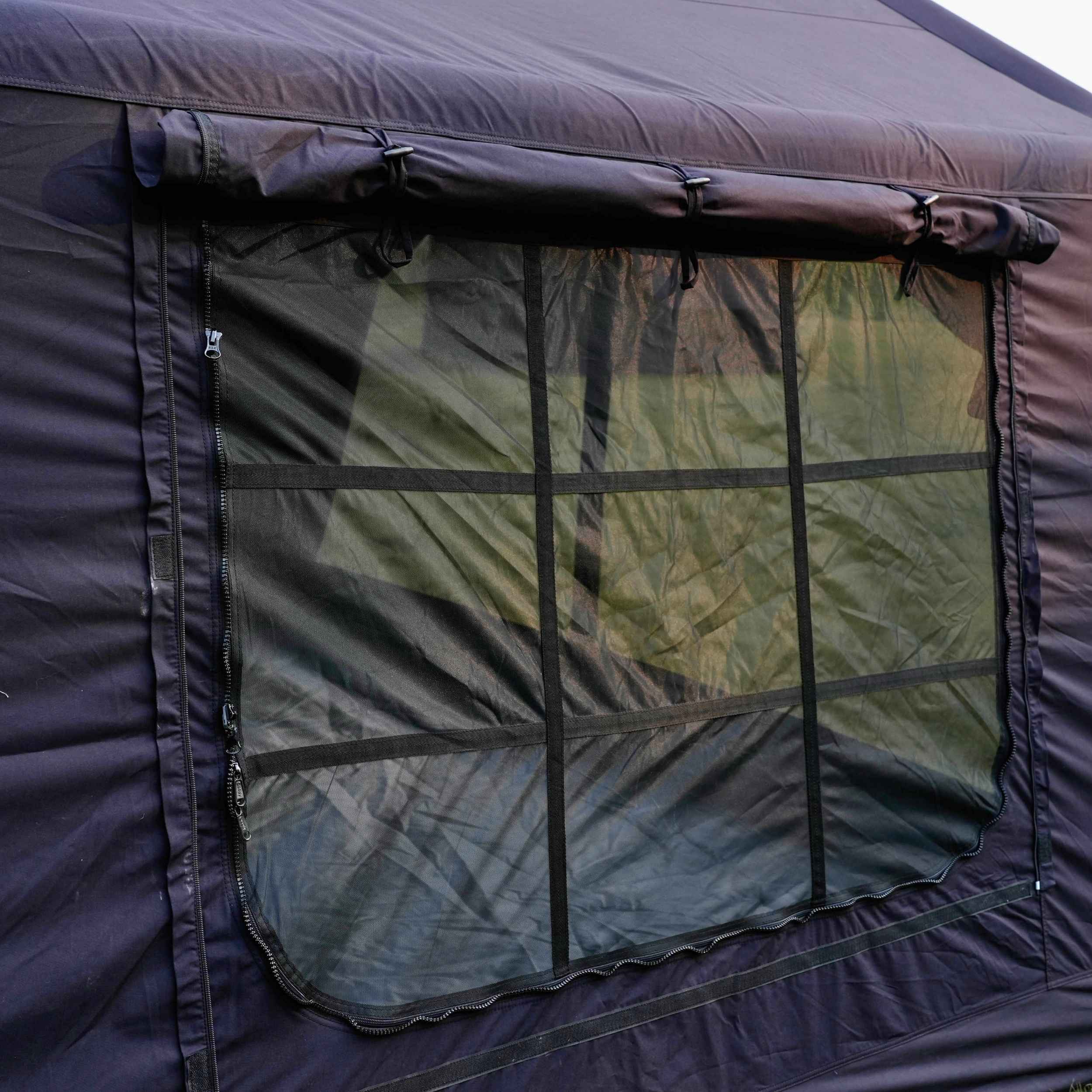 Coody Familia AirTent 13.6 Black (2-8 Person) + RBM Wood Stove Caminus M - Image 10
