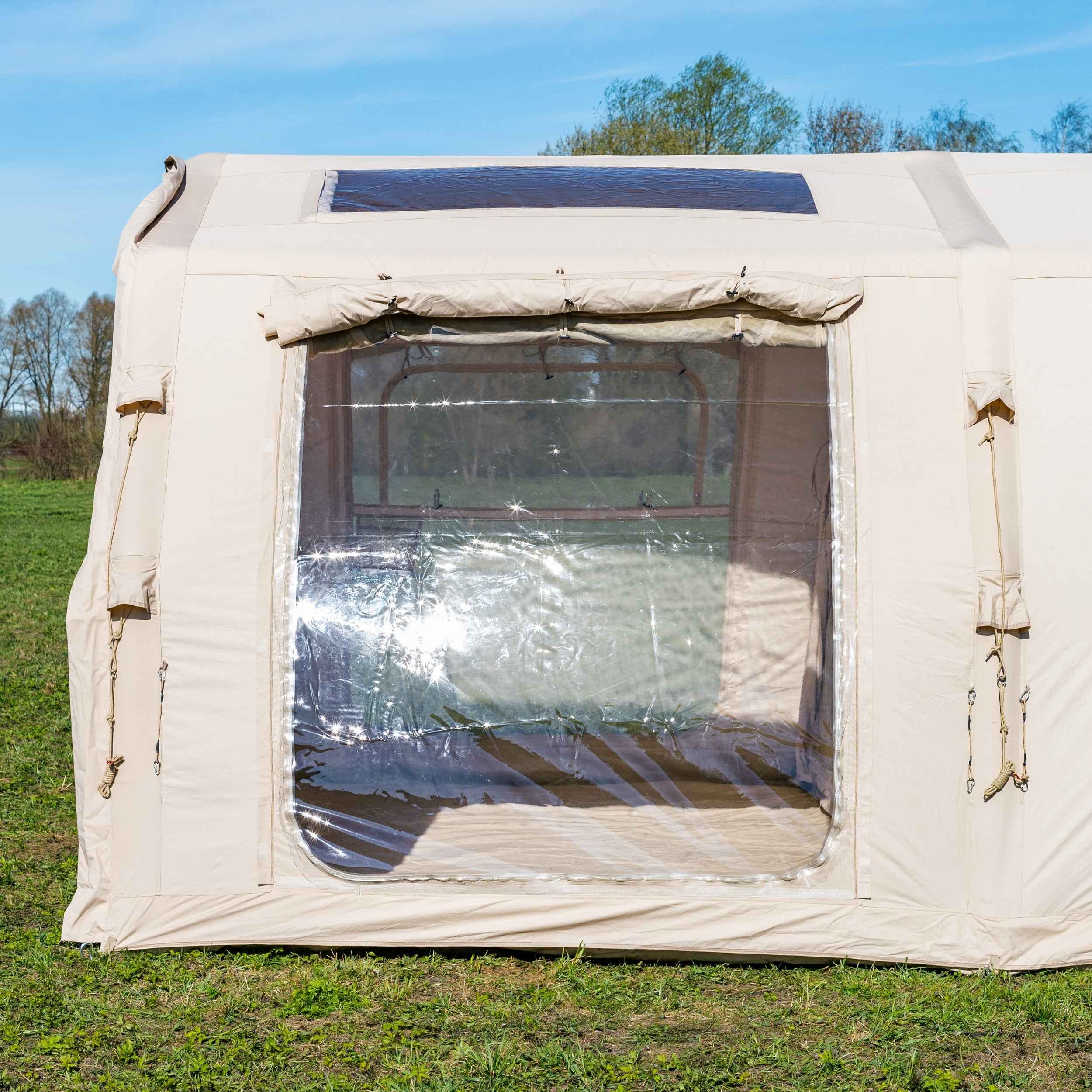 Coody Familia AirTent 17.2 PRO Beige (2-10 Person)+Electric Pump+TPU Door Beige+Ground Sheet - Image 10